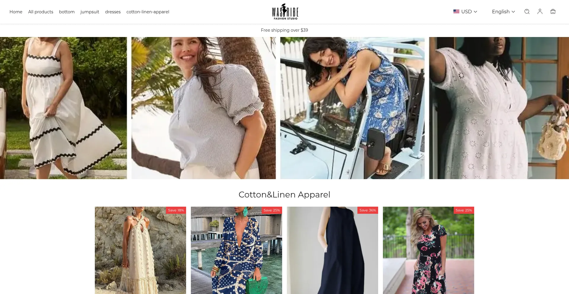 Website screenshot of Wastribe.com