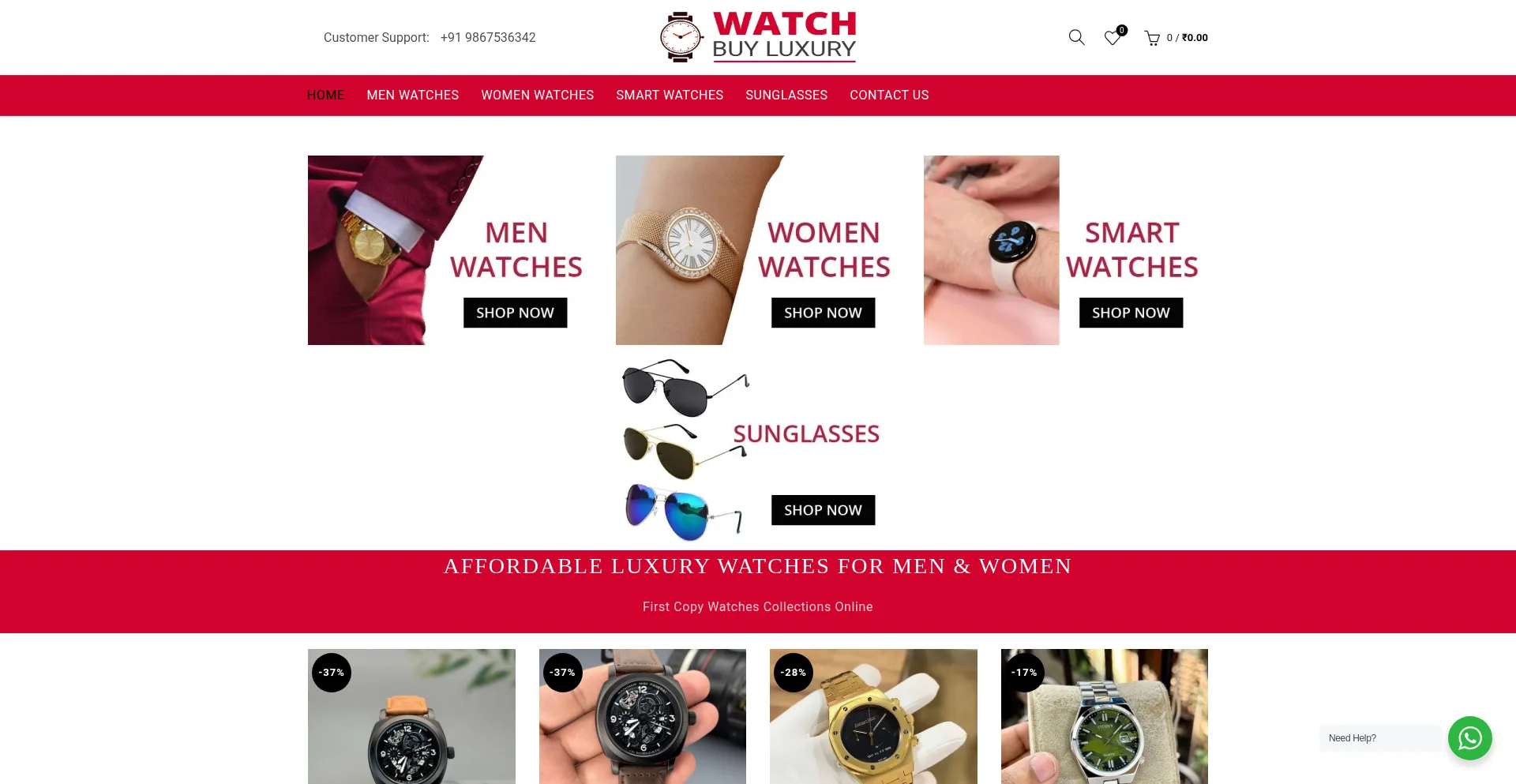 Website screenshot of Watchbuyluxury.com