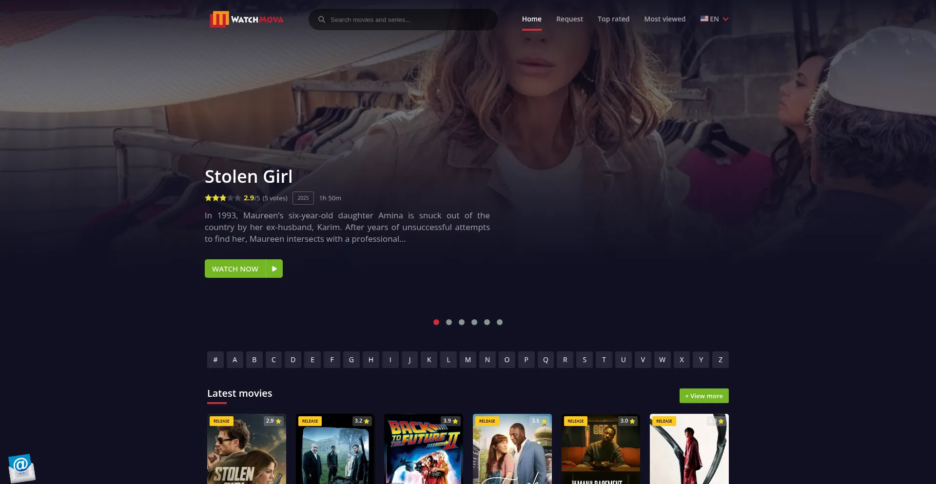 Watchmova.com Screenshot