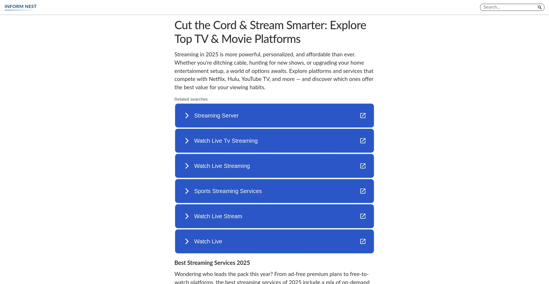 Website screenshot of Watchnewspro.com