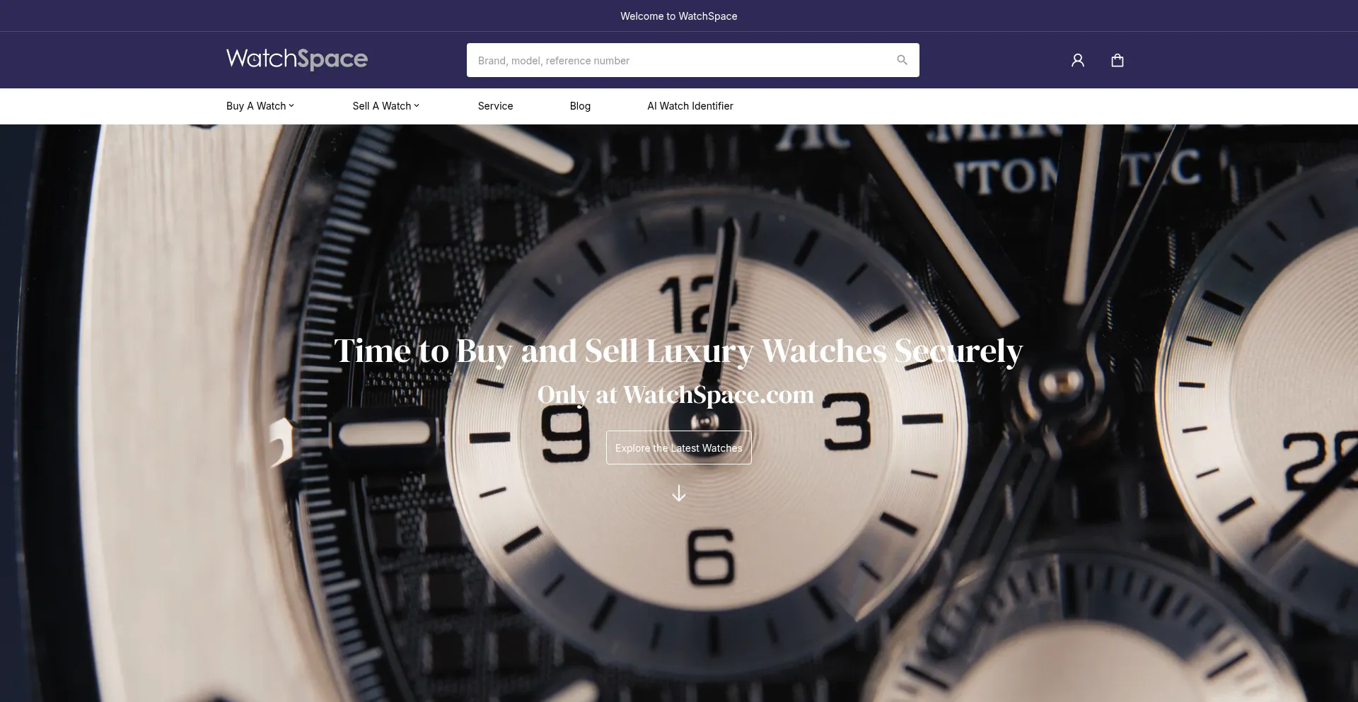 Website screenshot of Watchspace.com