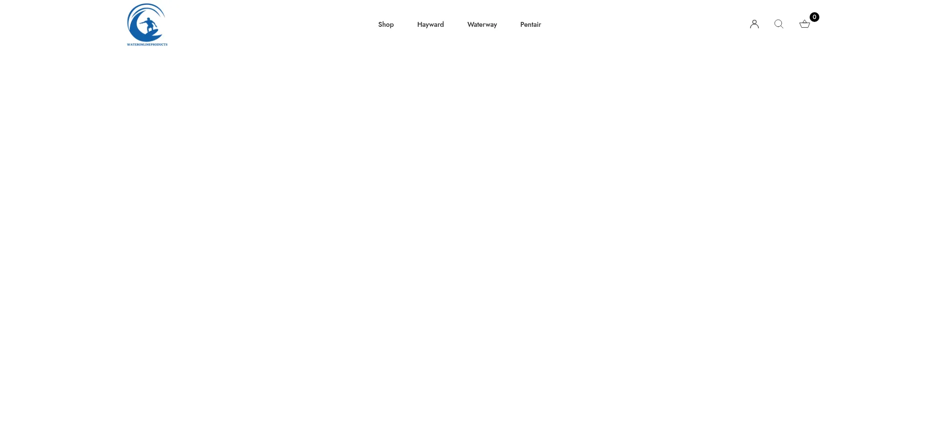 Website screenshot of Wateronlineproducts.com