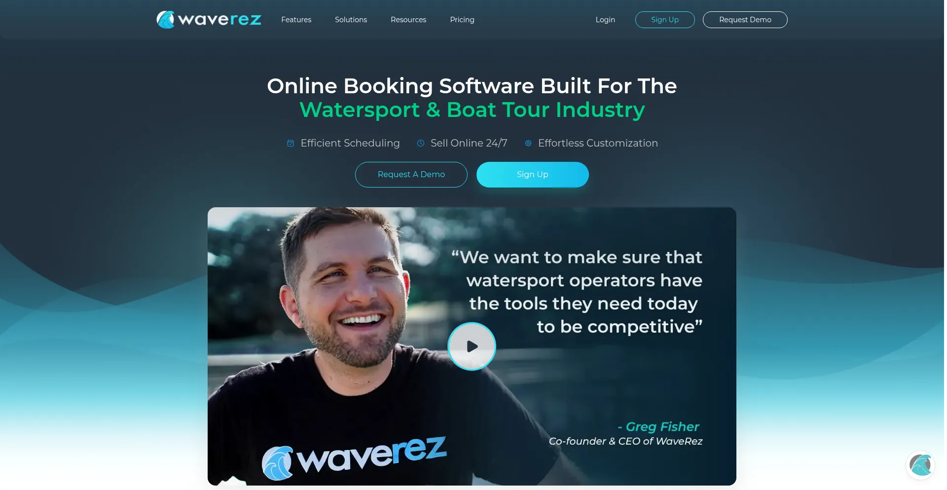Website screenshot of Waverez.com