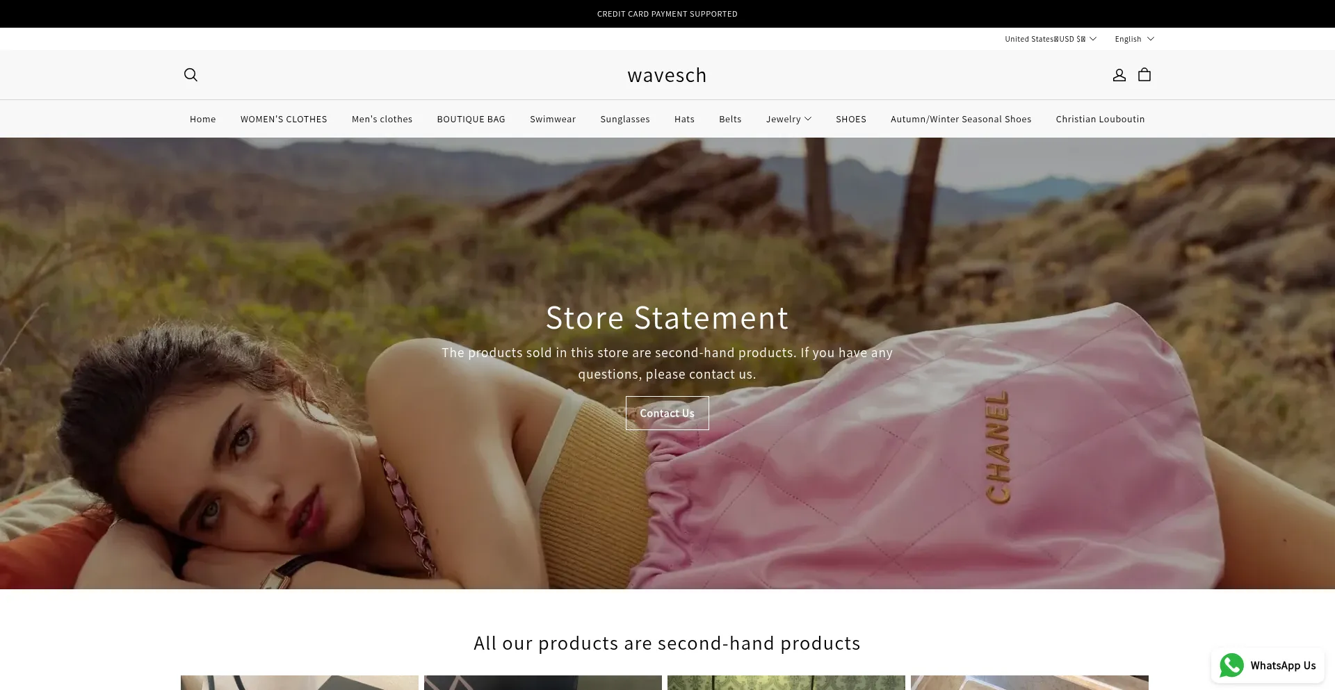 Website screenshot of Wavesch.online