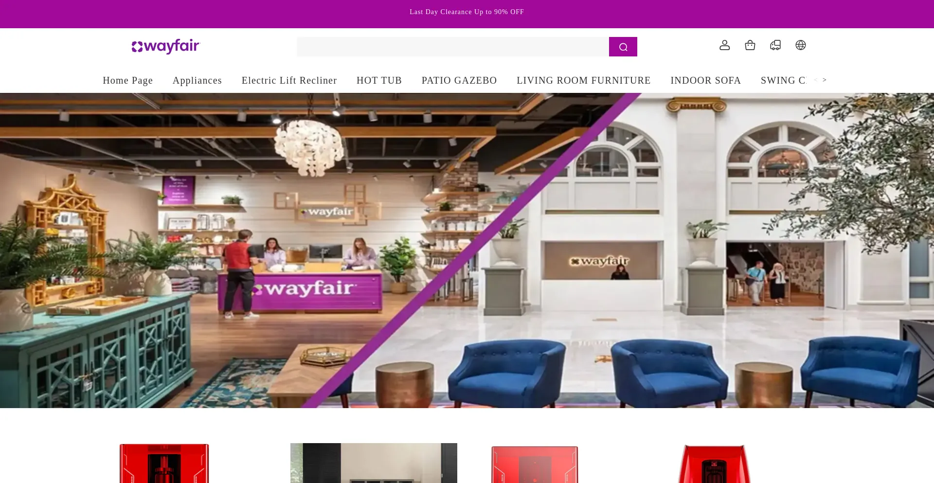 Website screenshot of Waydaysalehome.com
