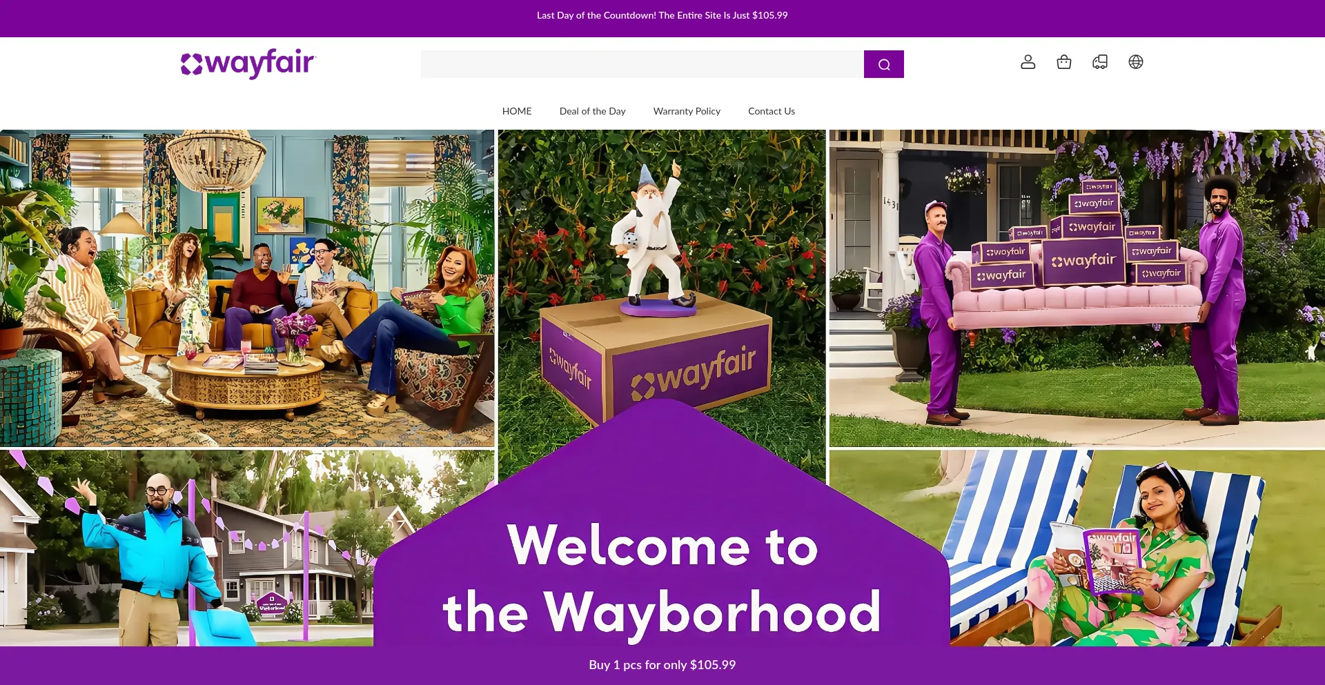 Website screenshot of Wayfuony.shop
