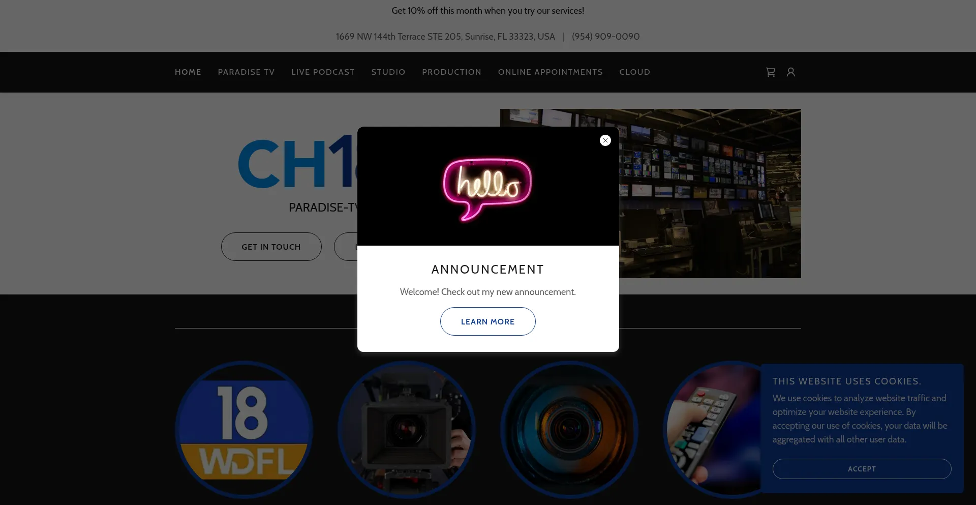Website screenshot of Wdfltv.com