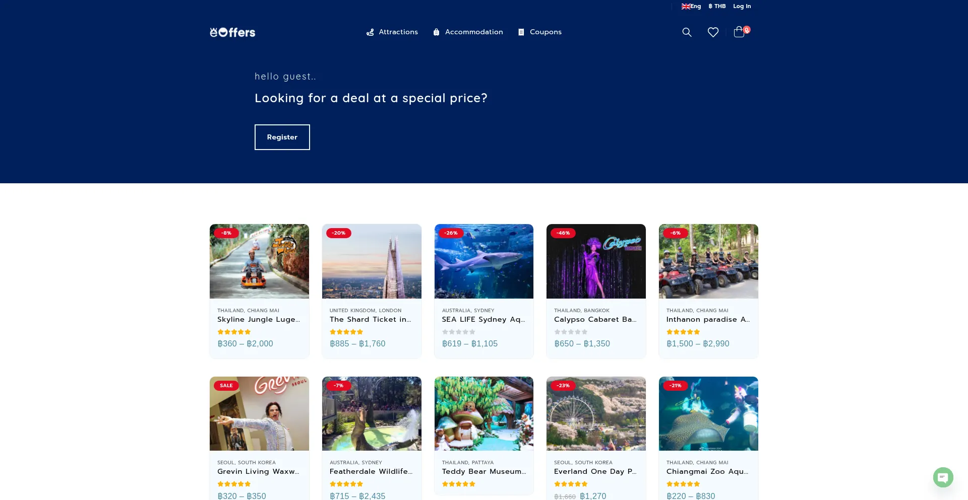 Website screenshot of We-offers.com