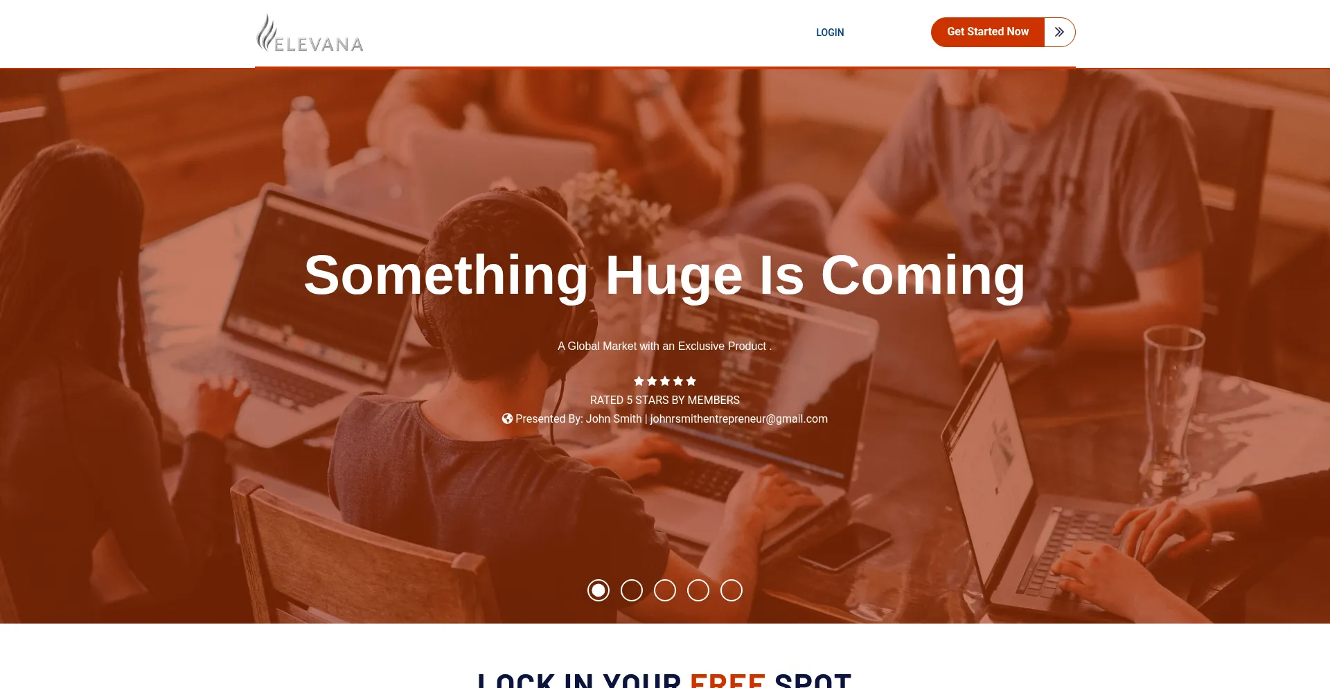 Wealthcreator.myelevana.com Screenshot