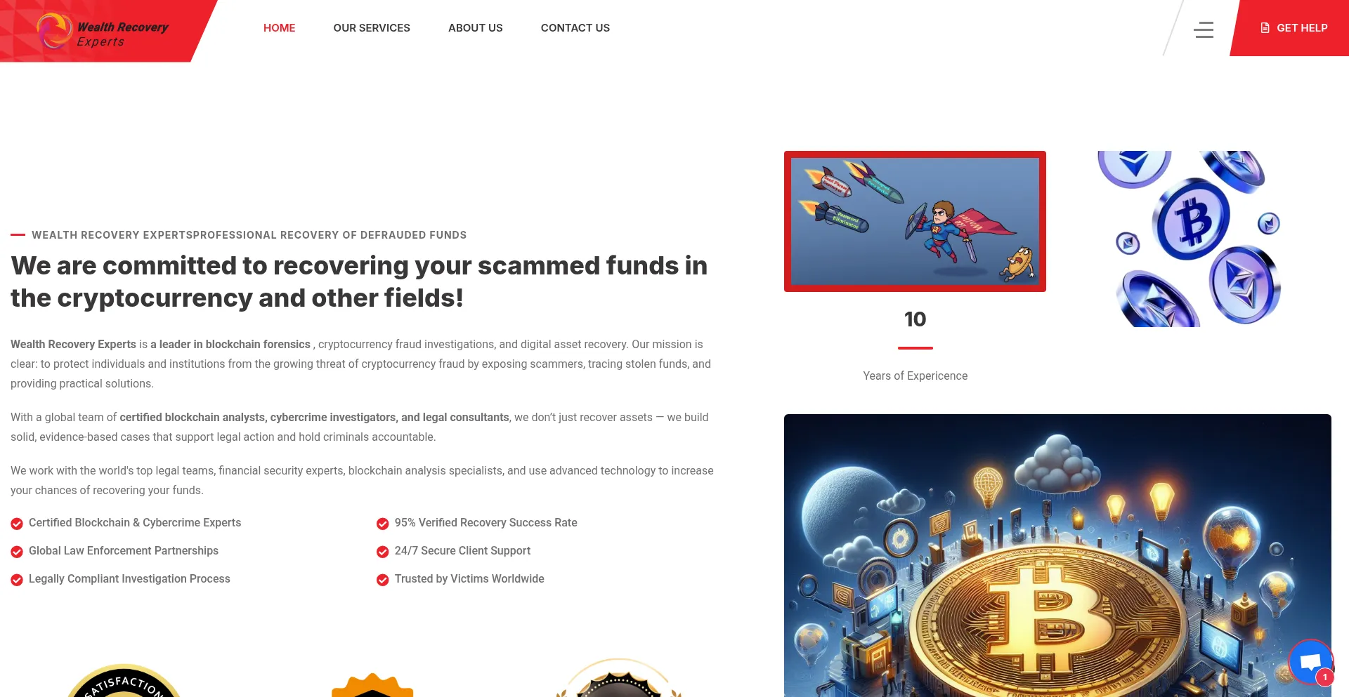Wealthrecoveryexperts.com Screenshot