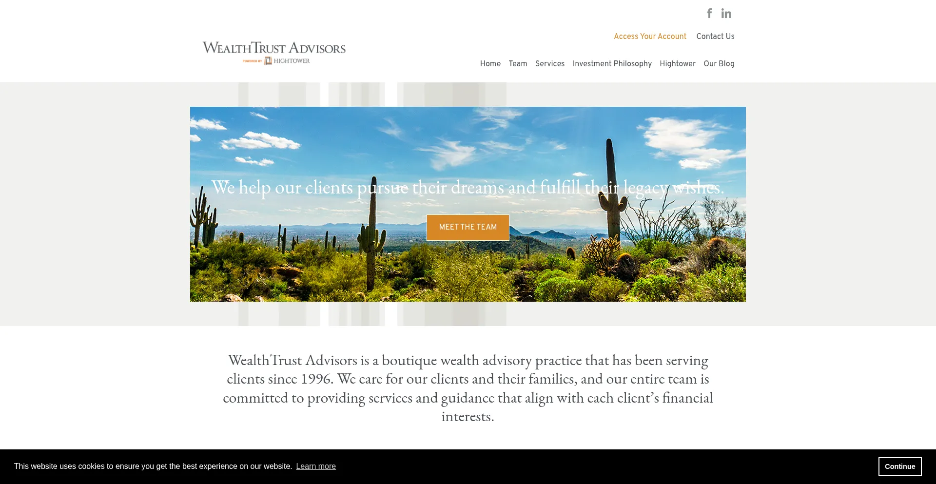 Wealthtrust.com Screenshot