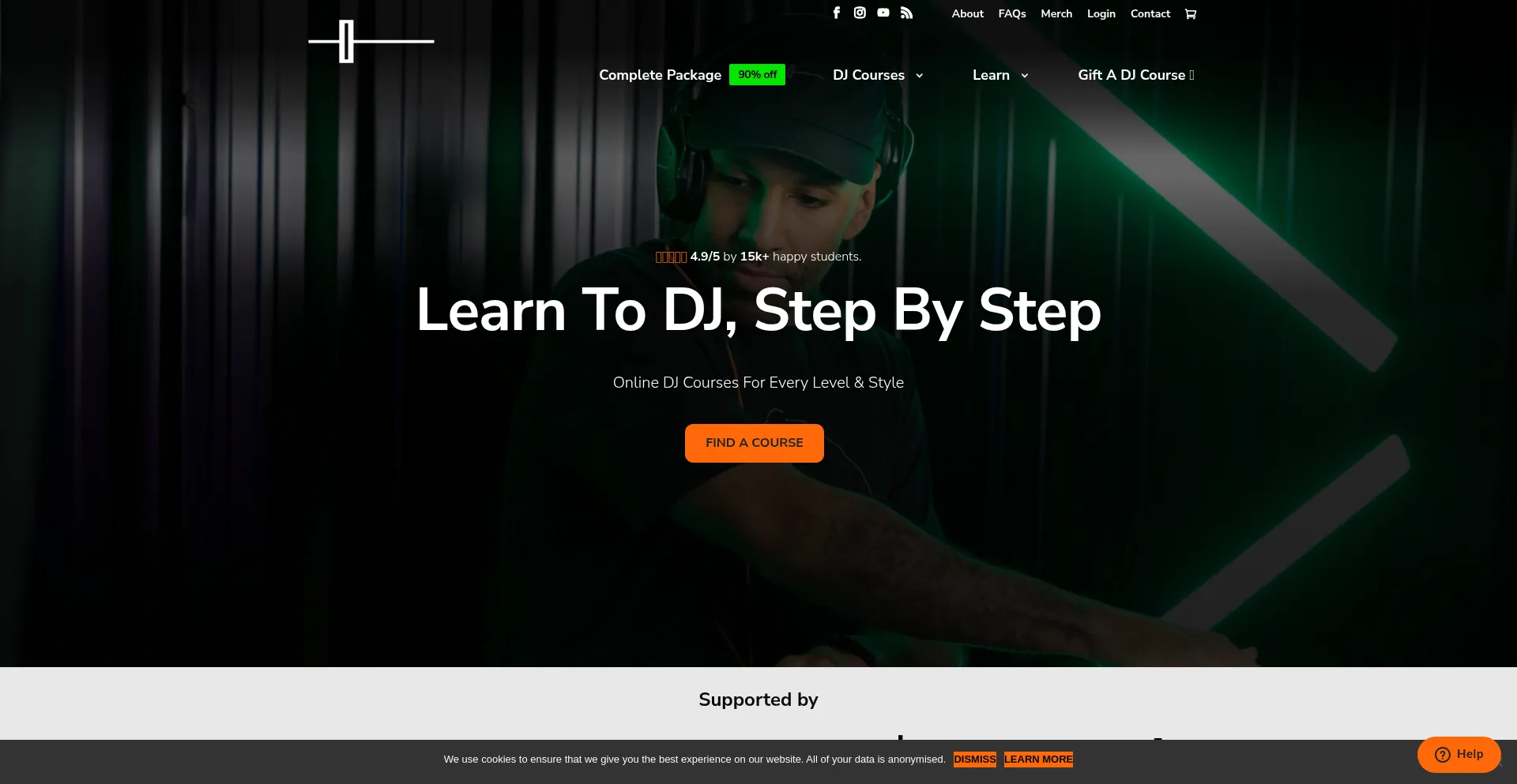 Website screenshot of Wearecrossfader.co.uk