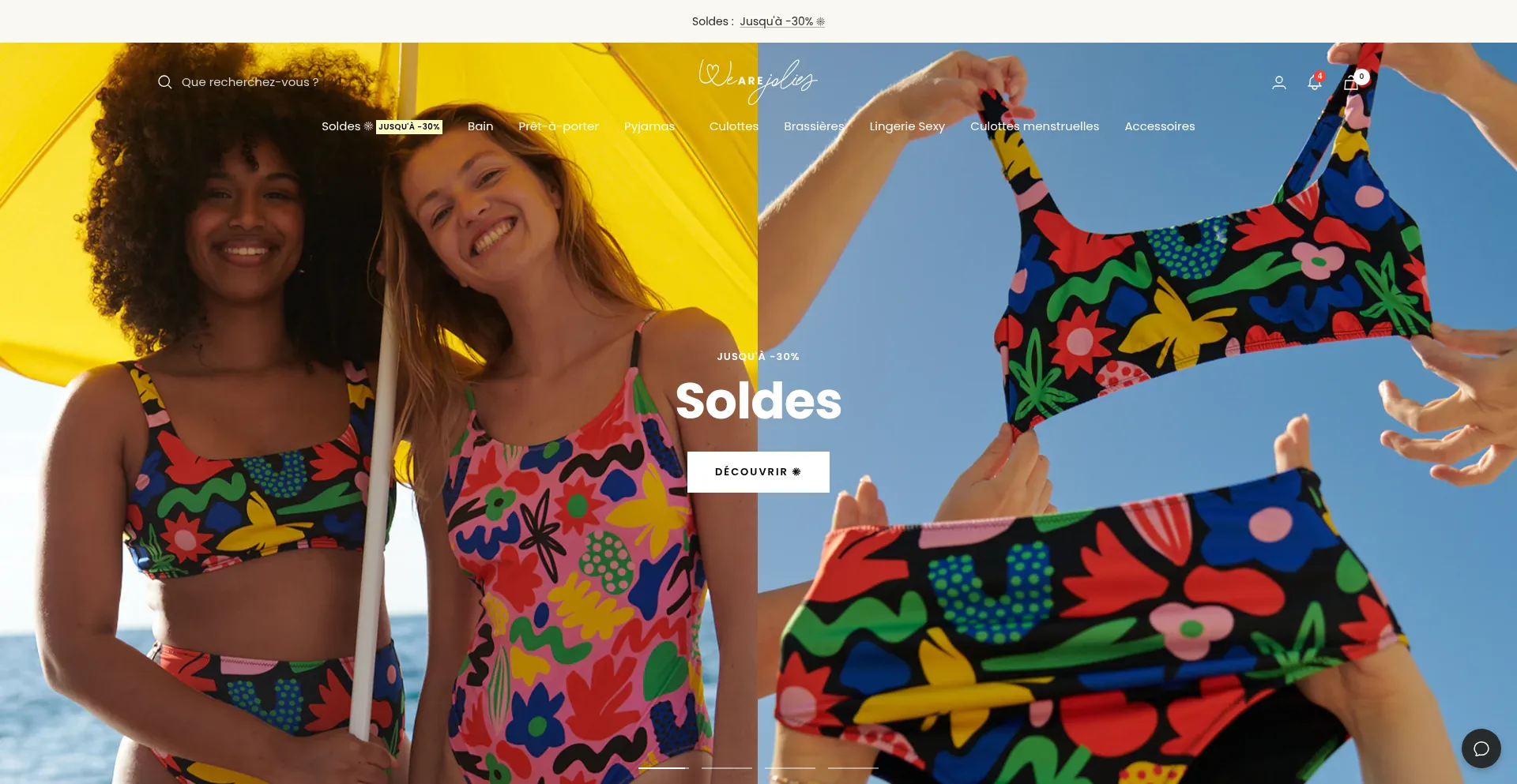 Website screenshot of Wearejolies.com