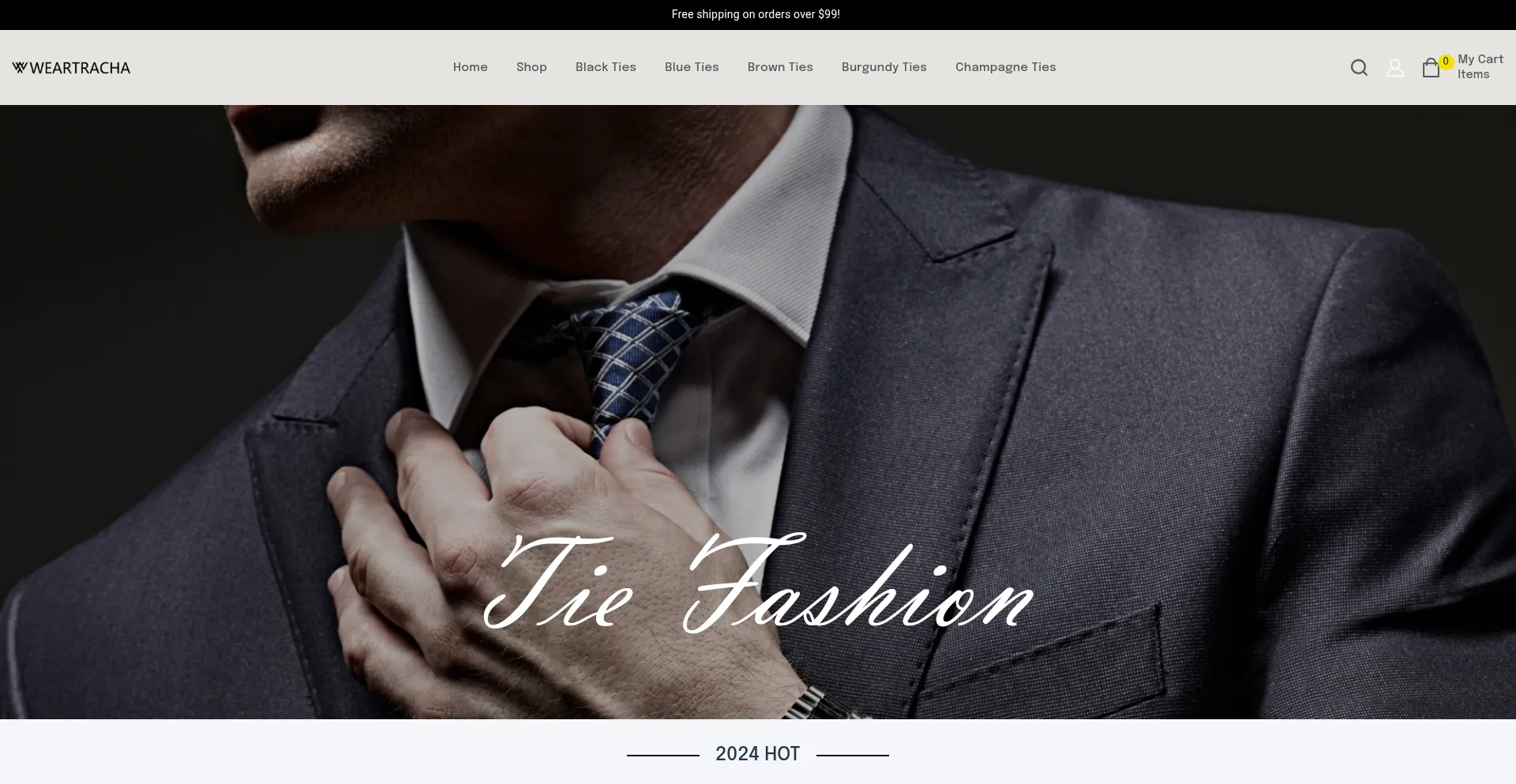 Website screenshot of Weartracha.com