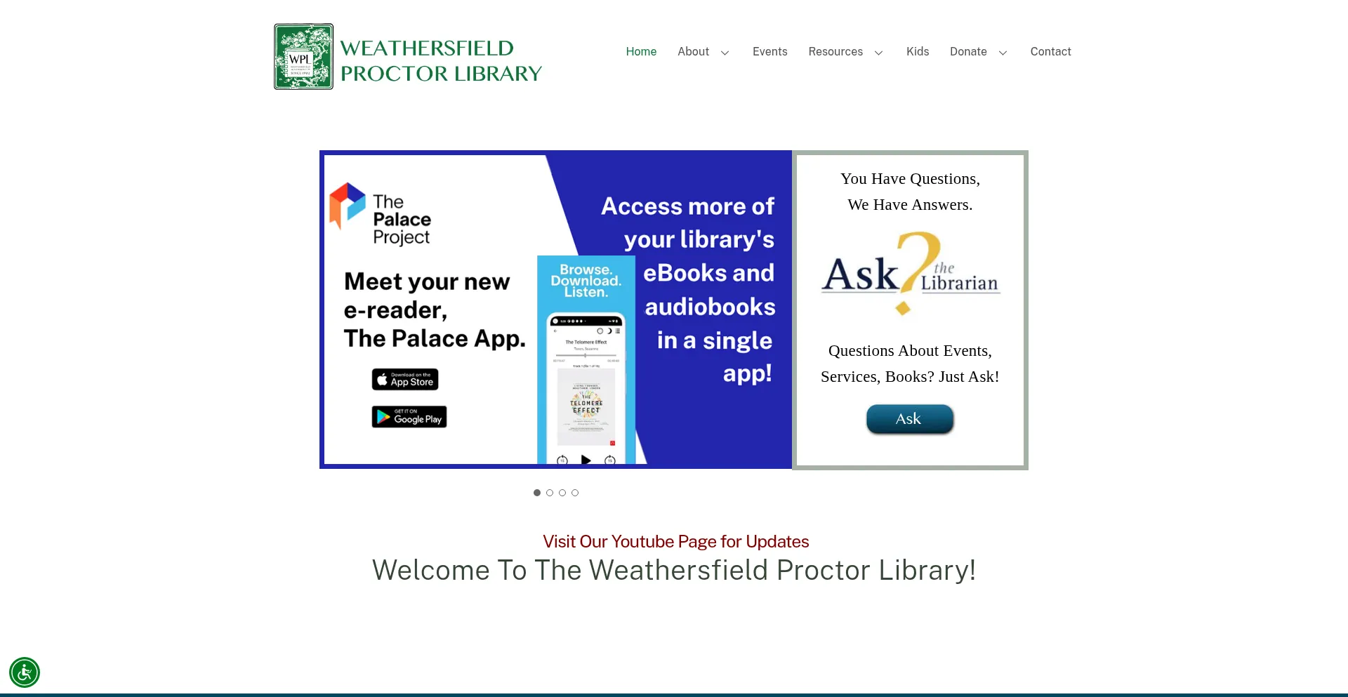 Weathersfieldproctorlibrary.org