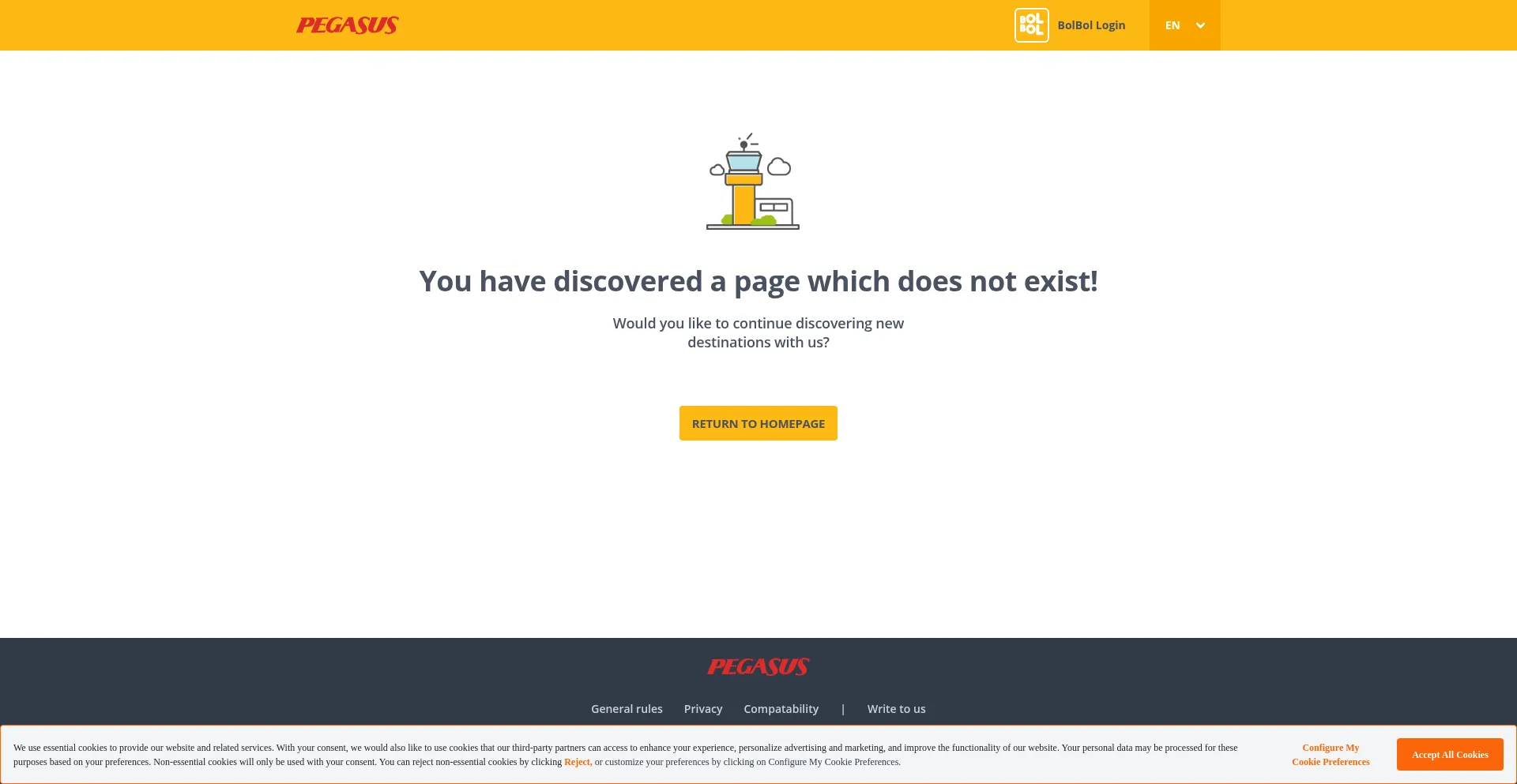 Website screenshot of Web.flypgs.com