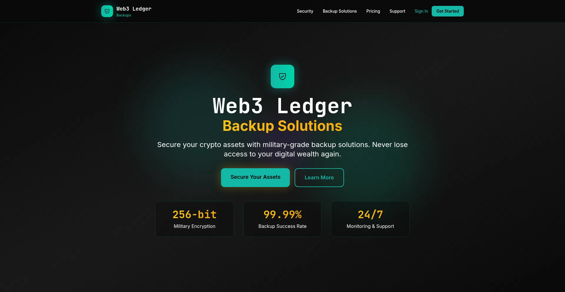 Web3ledgerbackups.com Screenshot