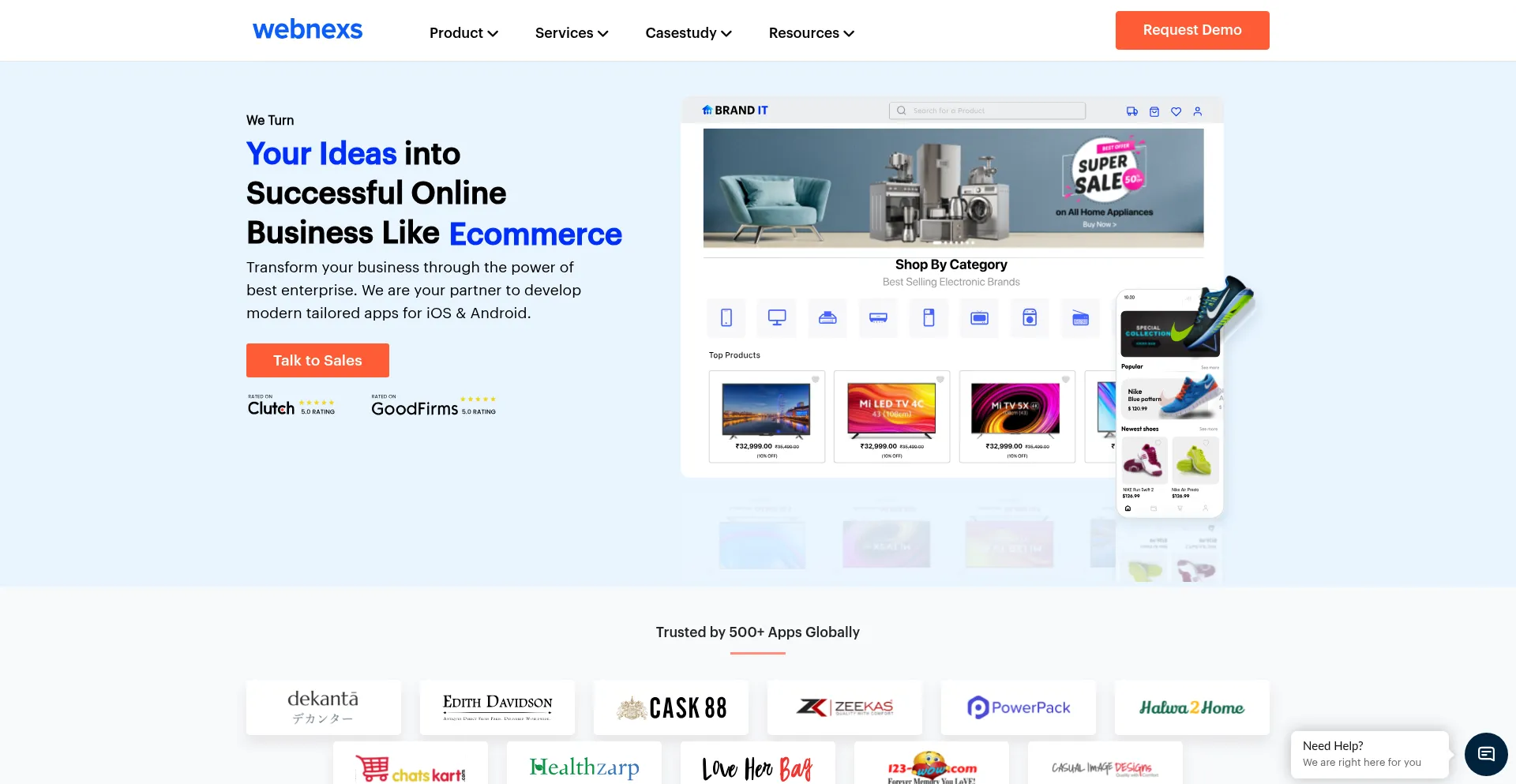 Webnexs.com Screenshot