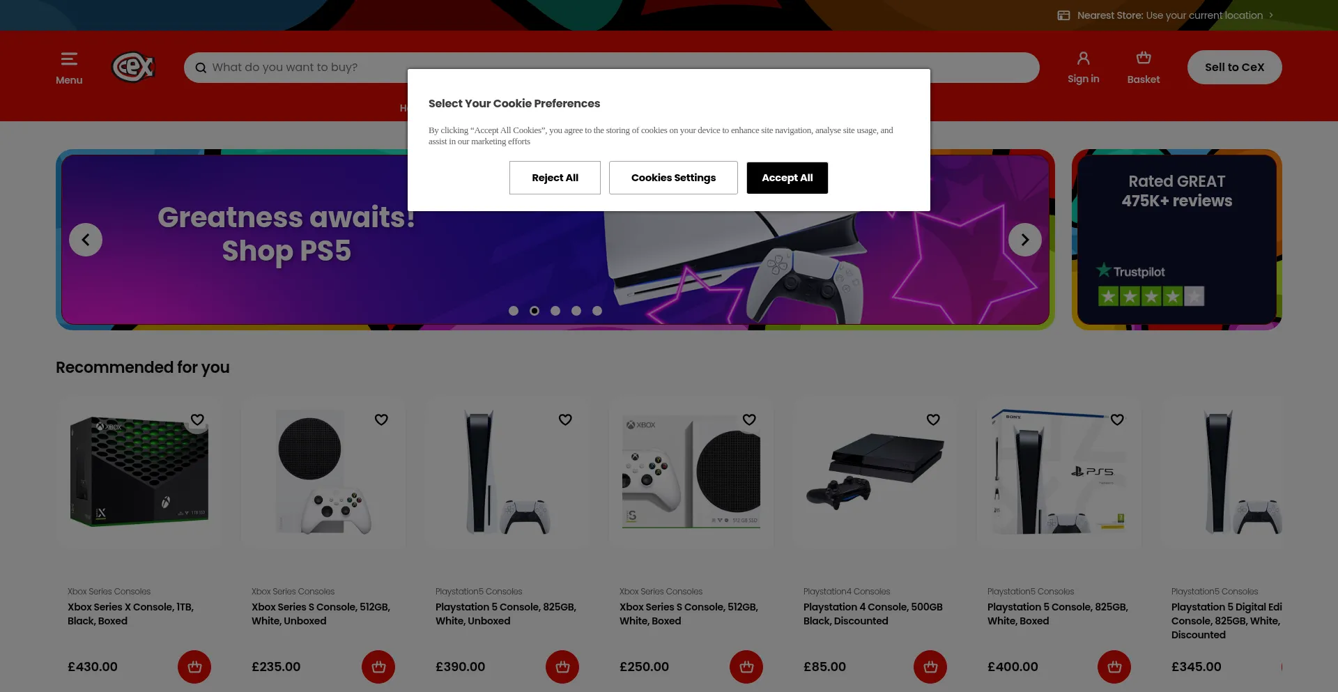 Webuy.com Screenshot
