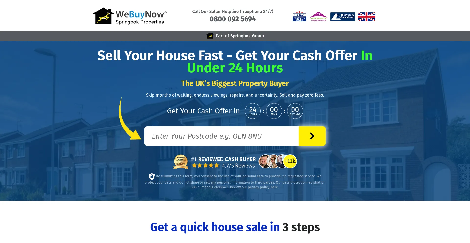 Website screenshot of Webuynow.co.uk