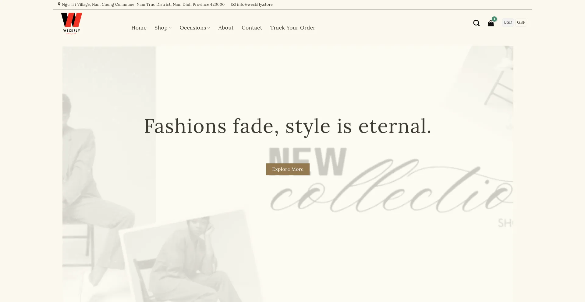 Weckfly.store Screenshot