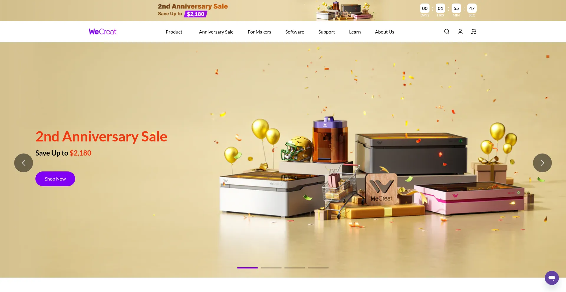 Wecreat.com Screenshot
