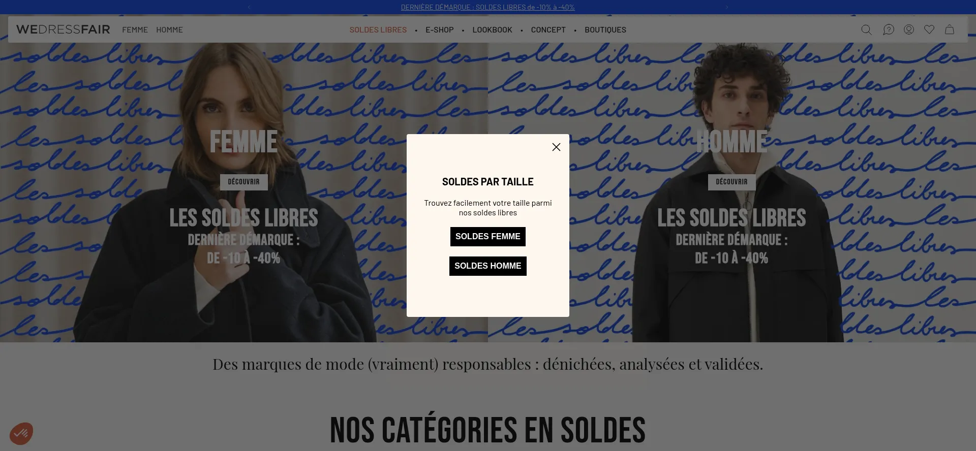 Wedressfair.fr Screenshot