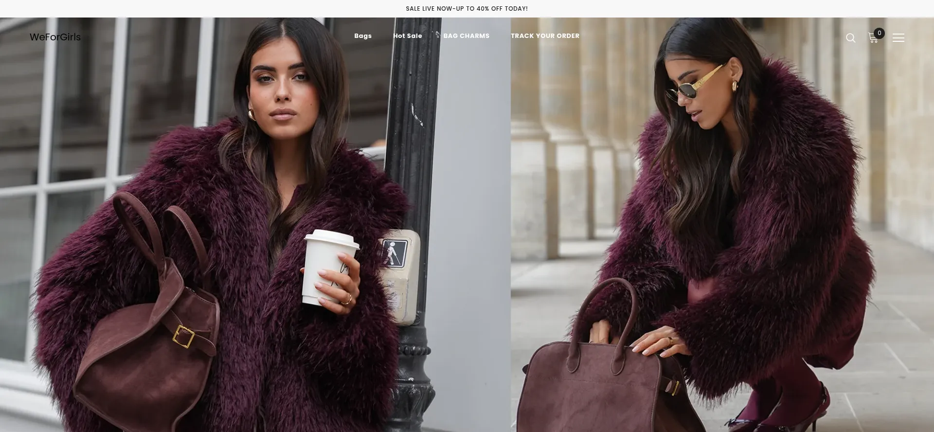 Website screenshot of Weforgirls.com