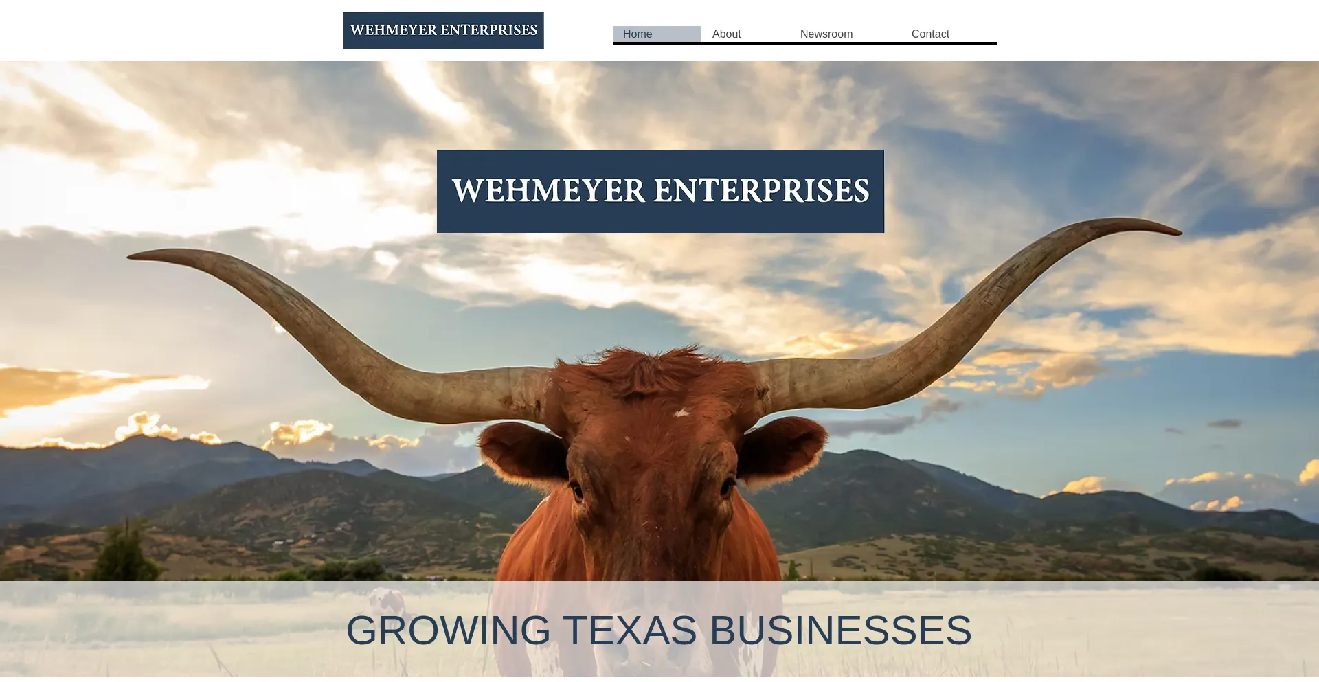 Website screenshot of Wehmeyerenterprises.com