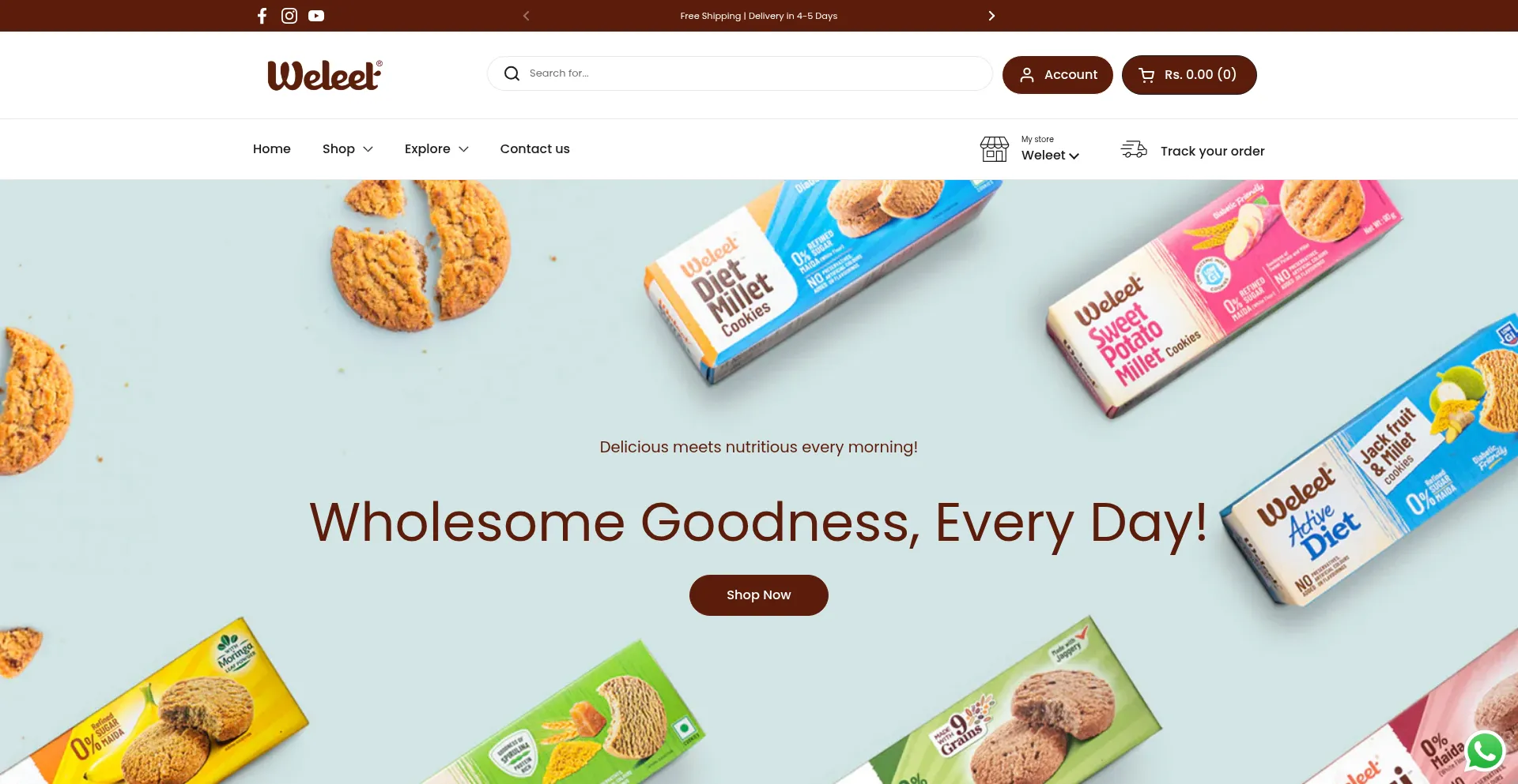 Weleetfoods.com Screenshot