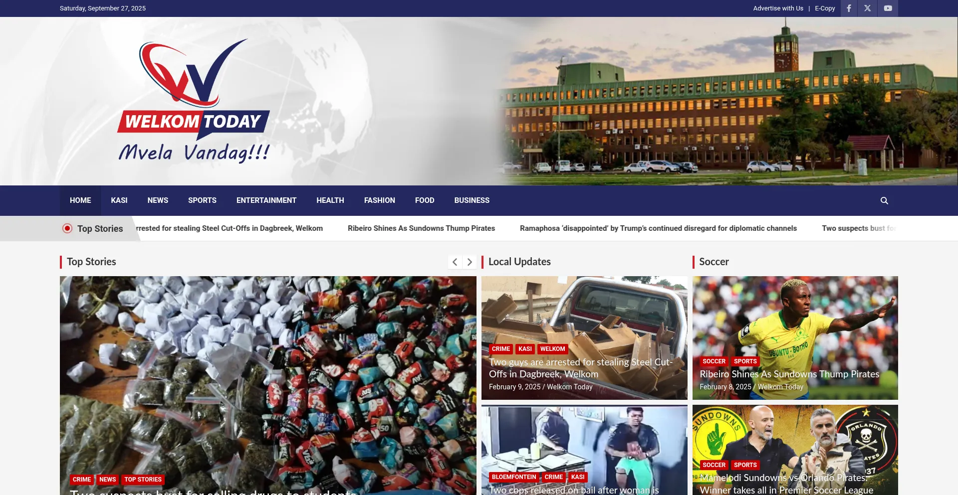 Welkomtoday.co.za Screenshot