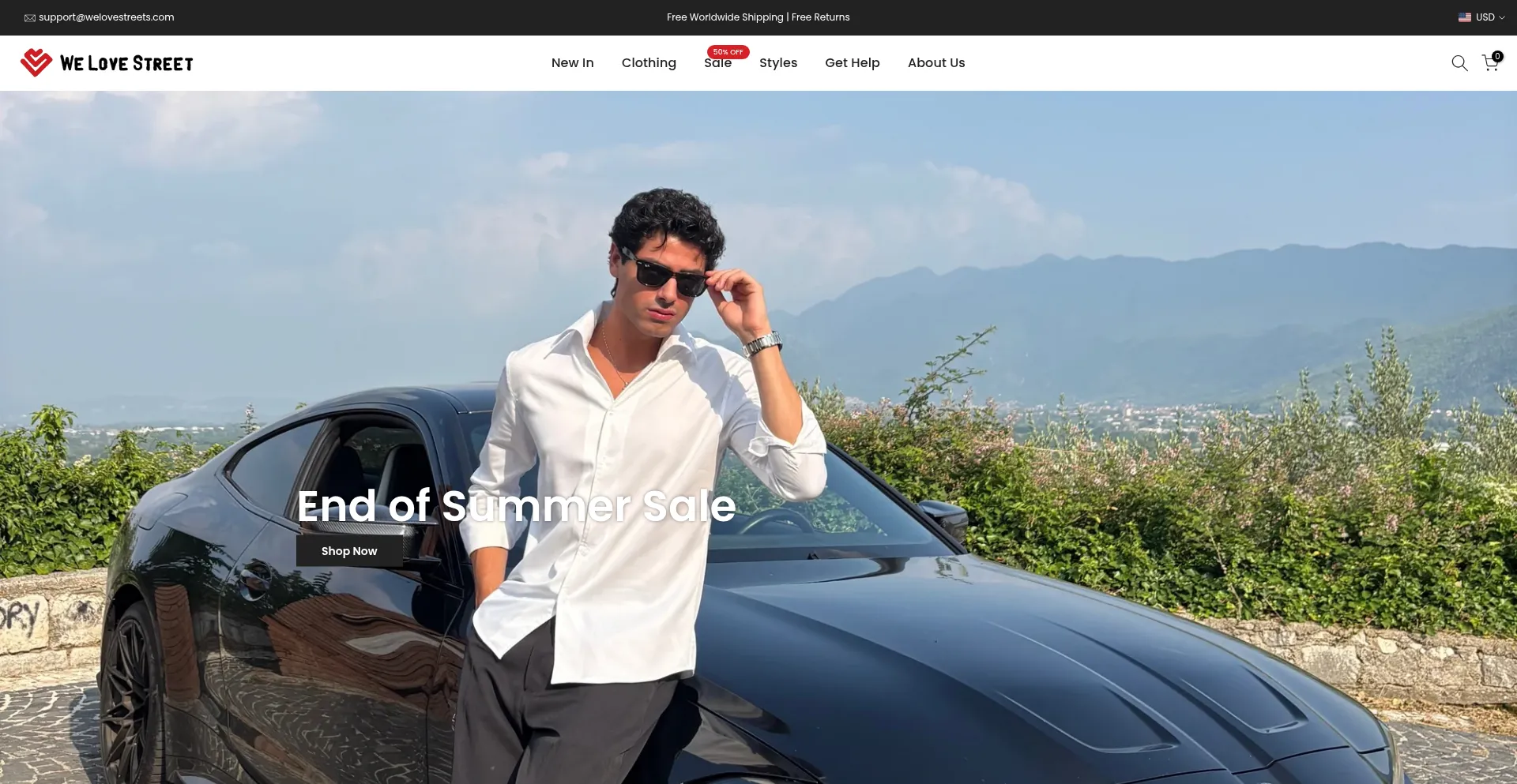 Welovestreet.com Screenshot