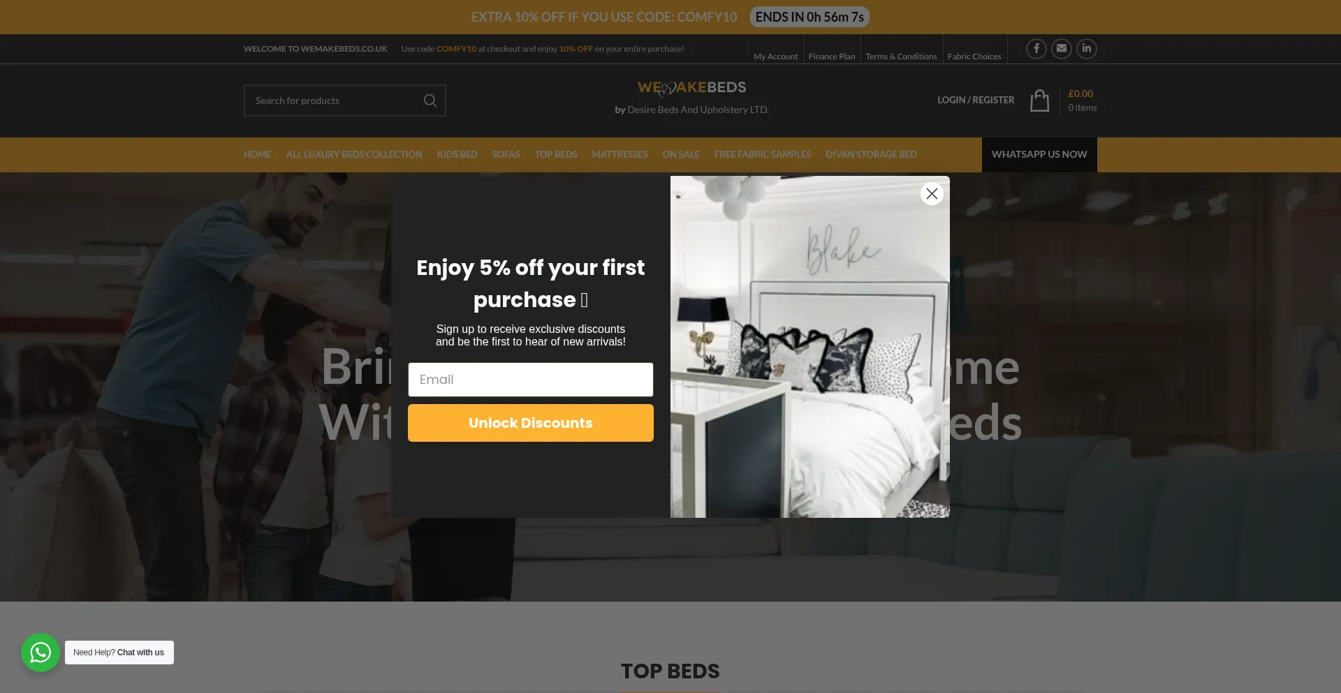 Wemakebeds.co.uk Screenshot