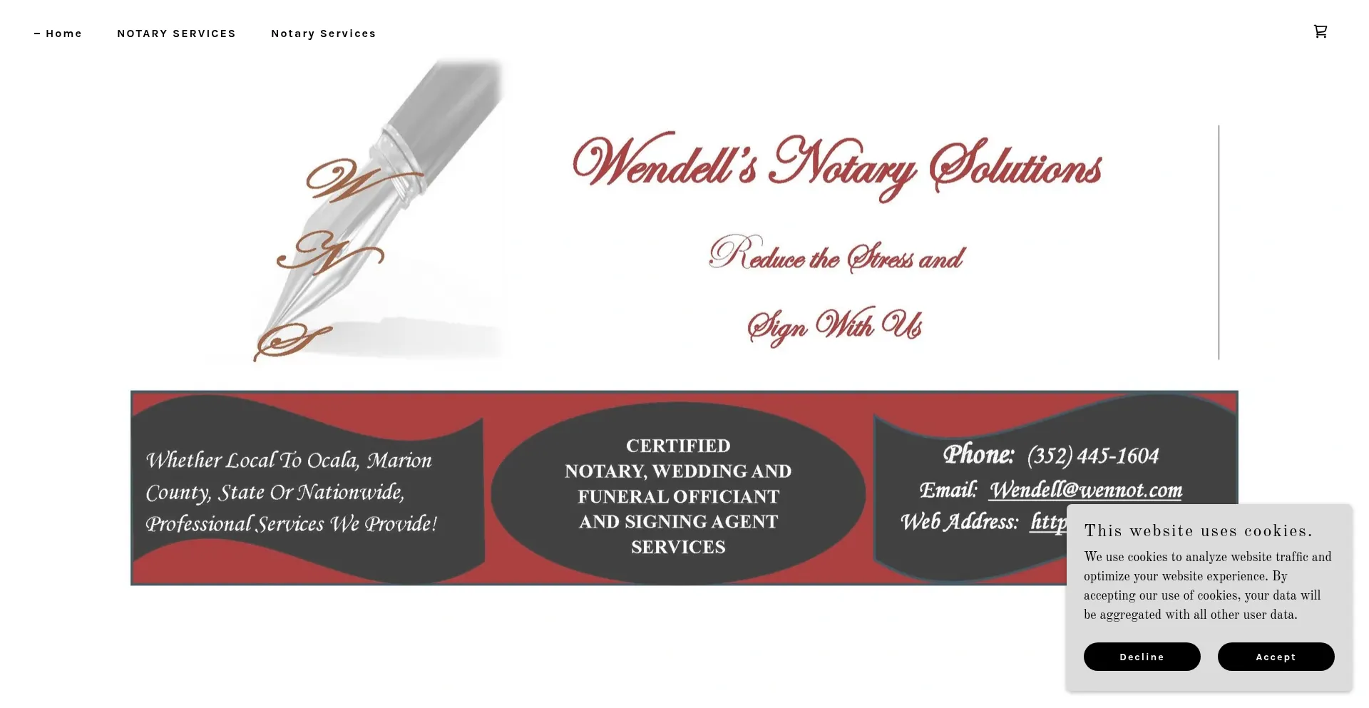 Website screenshot of Wennot.com