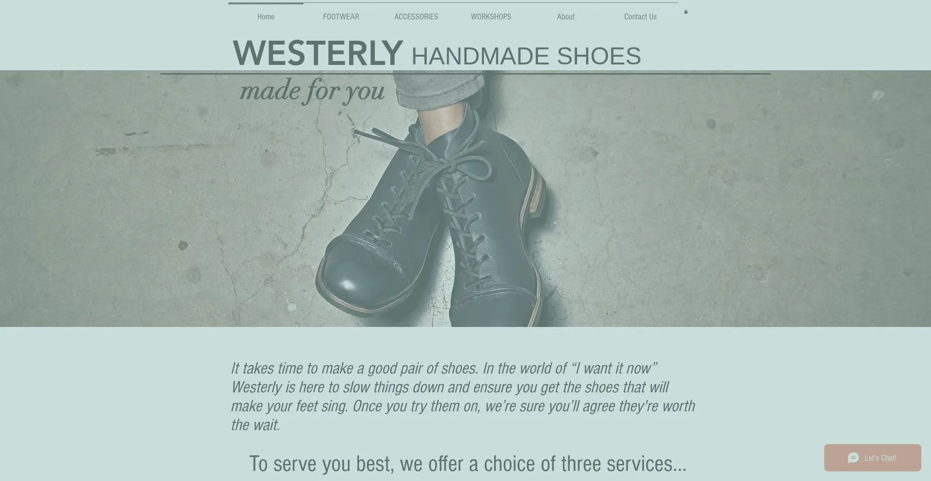 Westerlyhandmadeshoes.com Screenshot