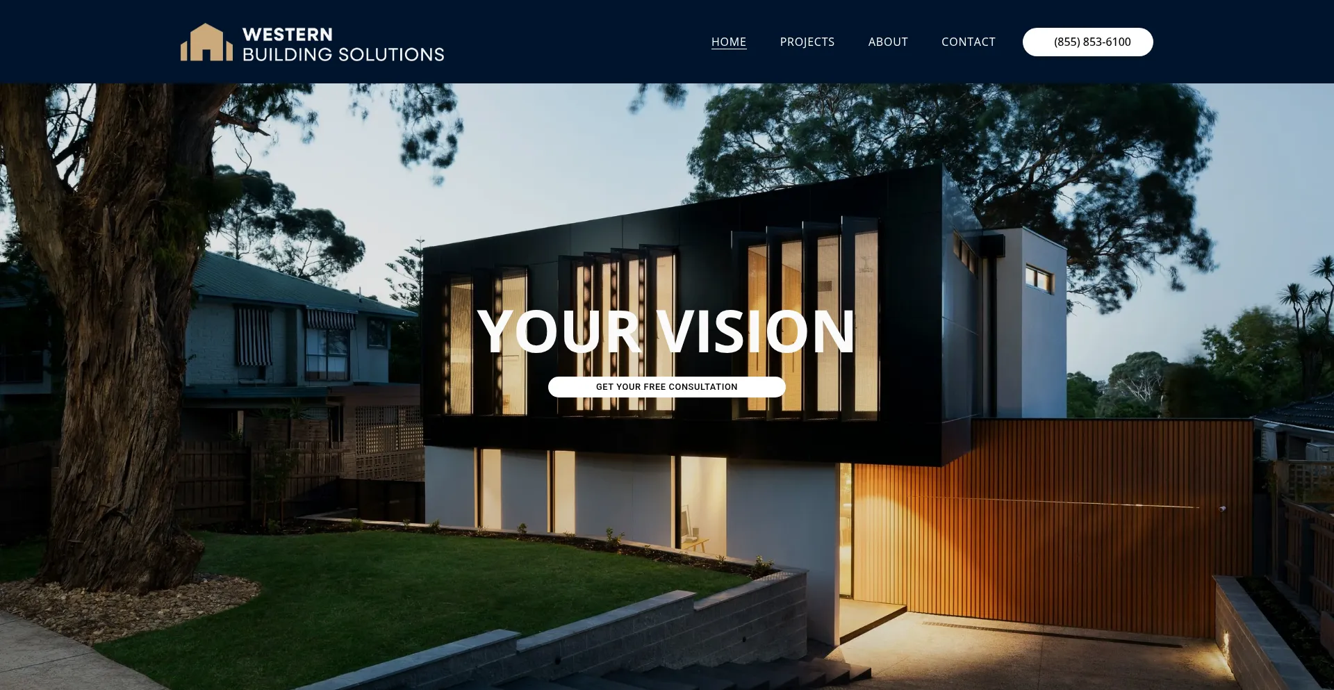 Website screenshot of Westernbuildingsolutions.com