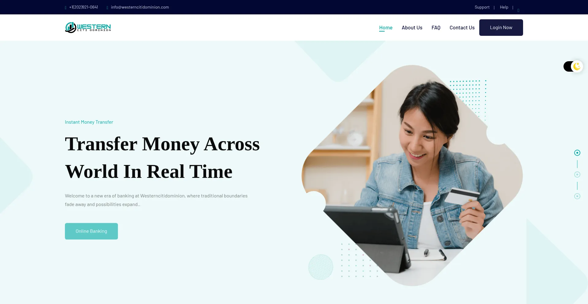 Website screenshot of Westerncitidominion.com