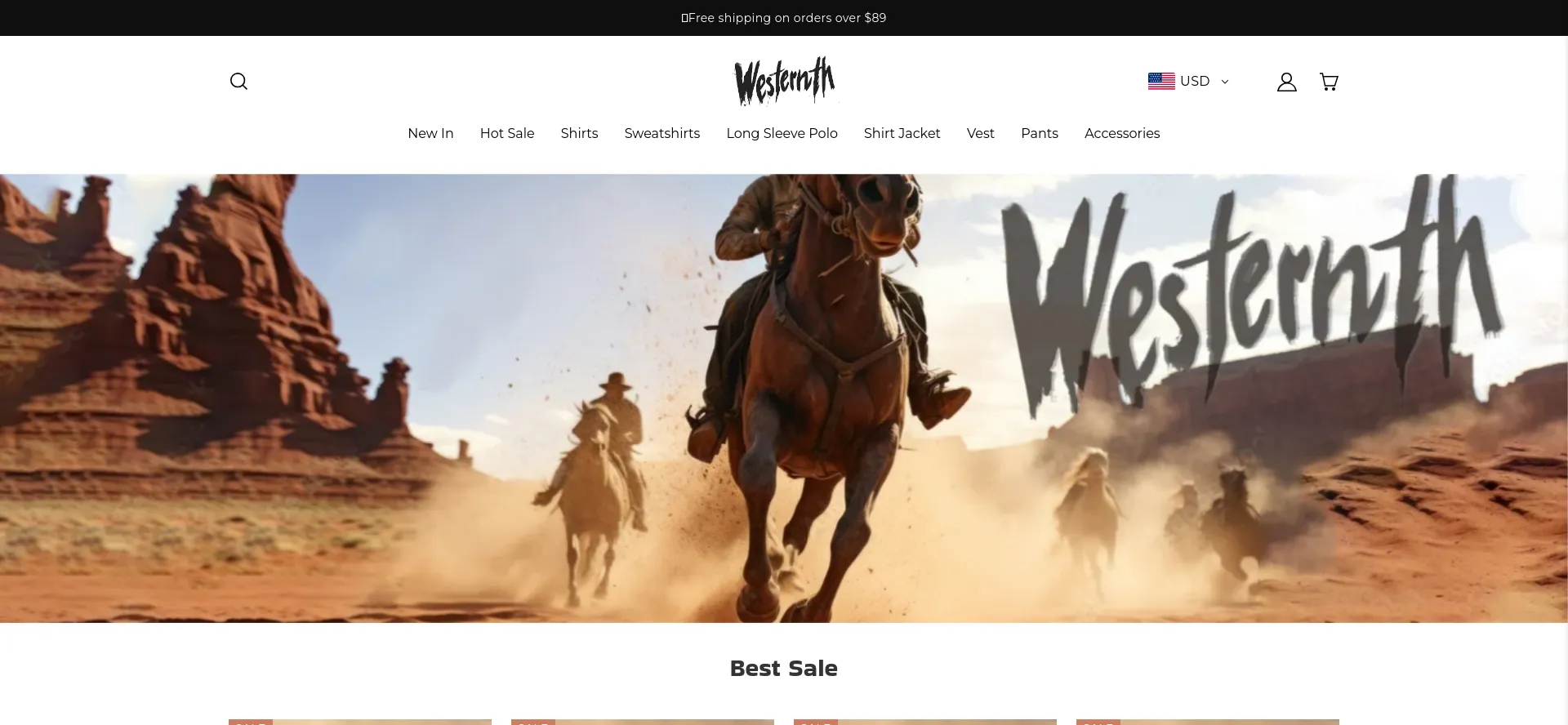 Website screenshot of Westernth.com