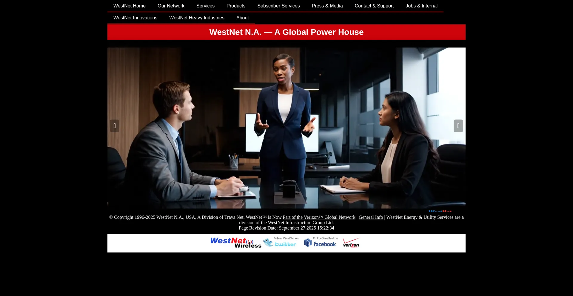 Westnet.ca Screenshot
