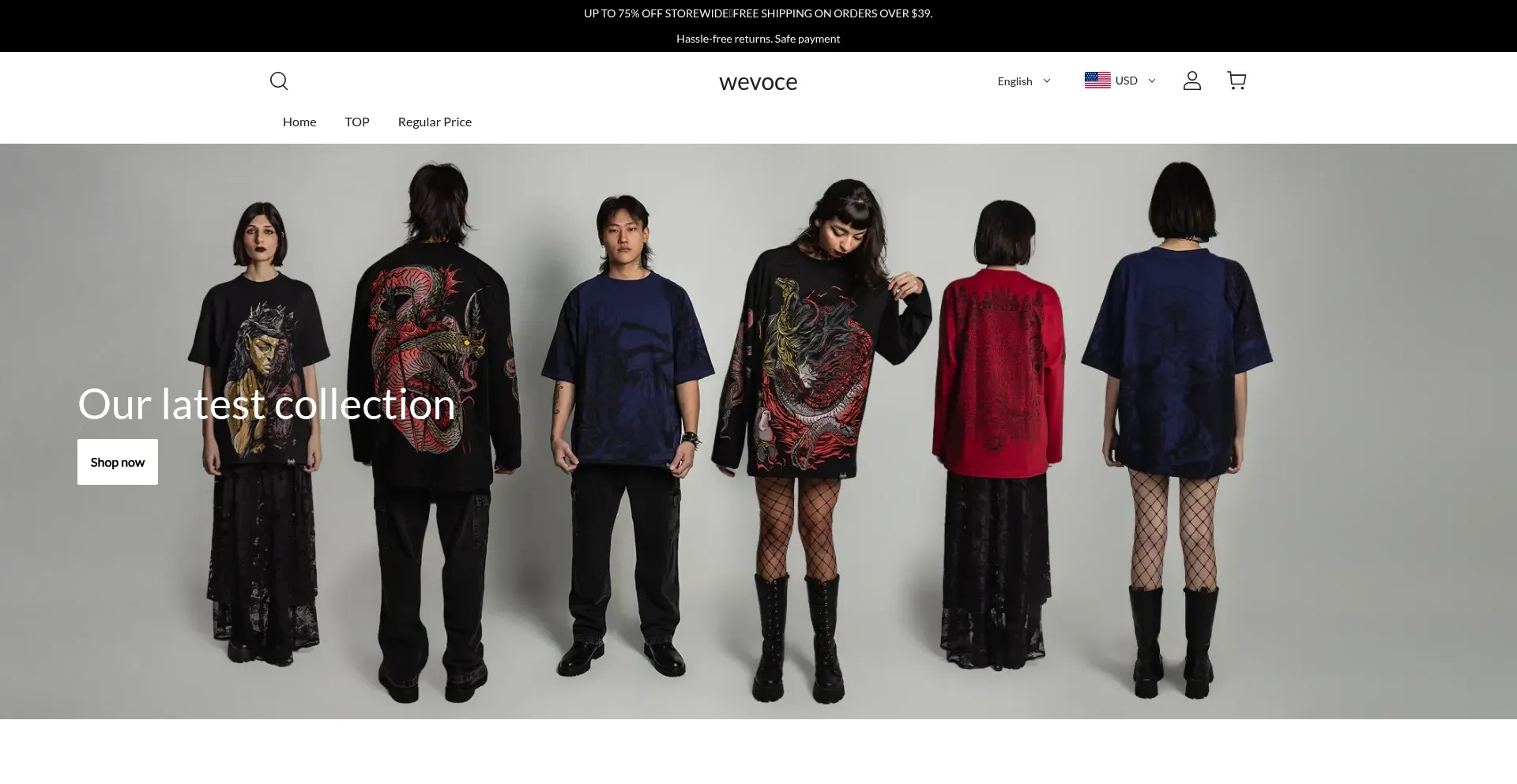 Website screenshot of Wevoce.com