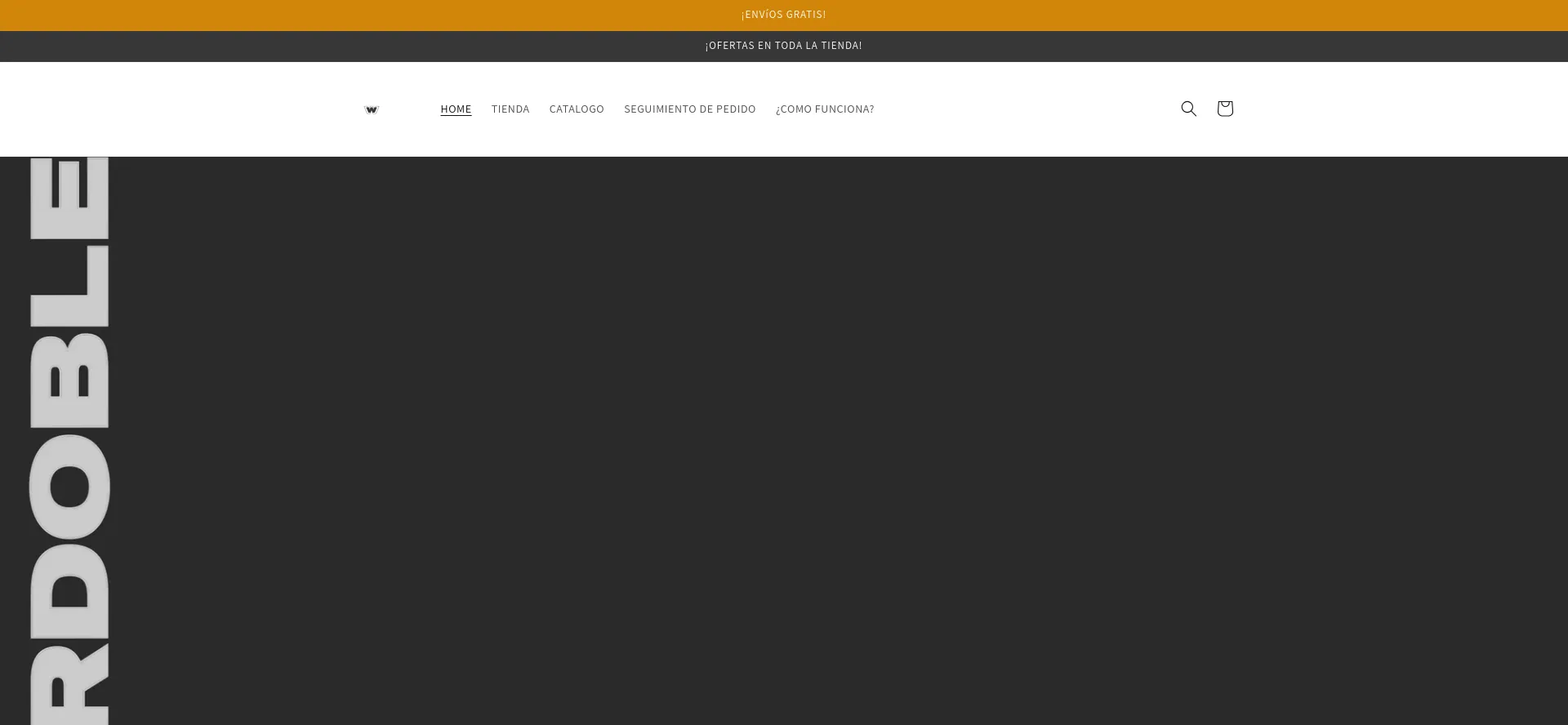 Website screenshot of Wewardoble.com