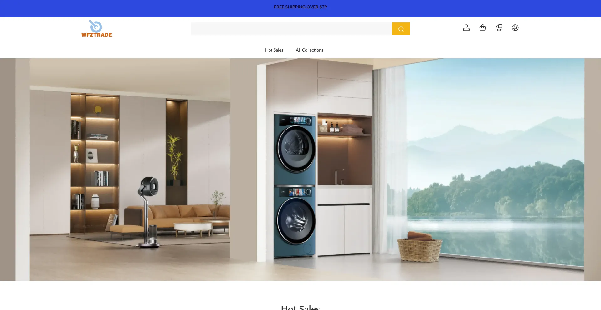 Website screenshot of Wfztrade.com