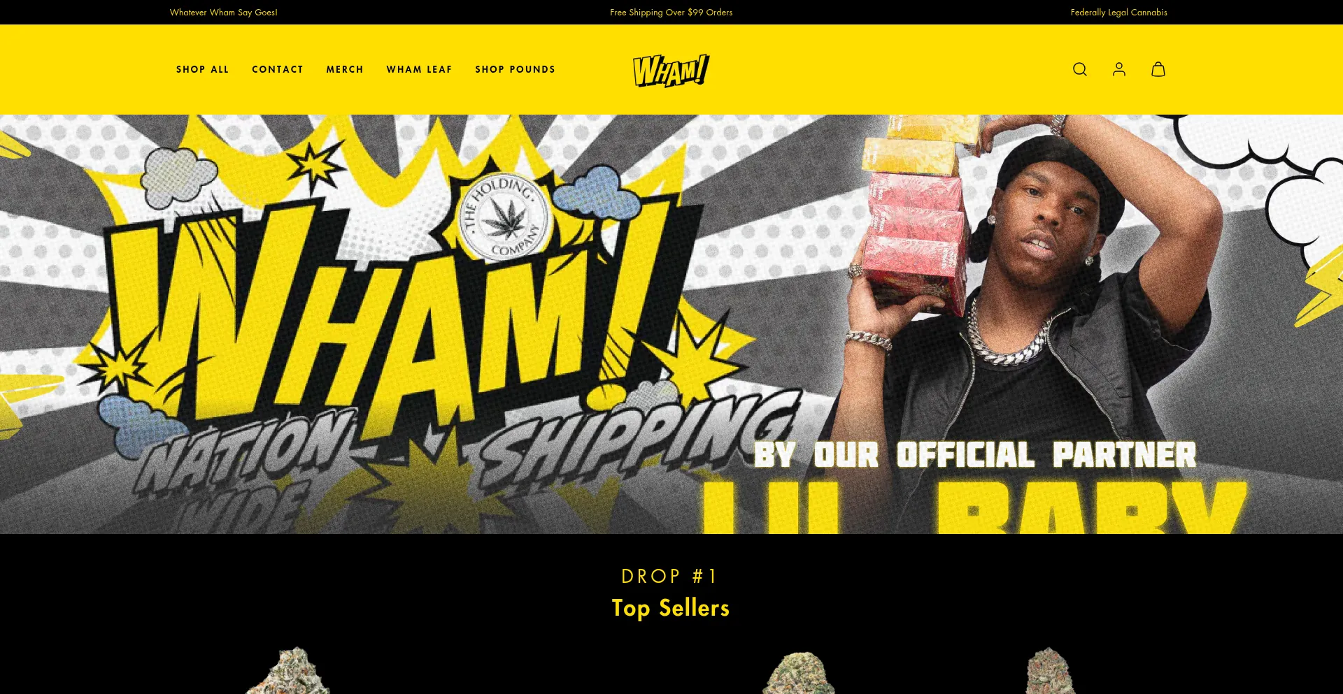 Website screenshot of Whamthc.com