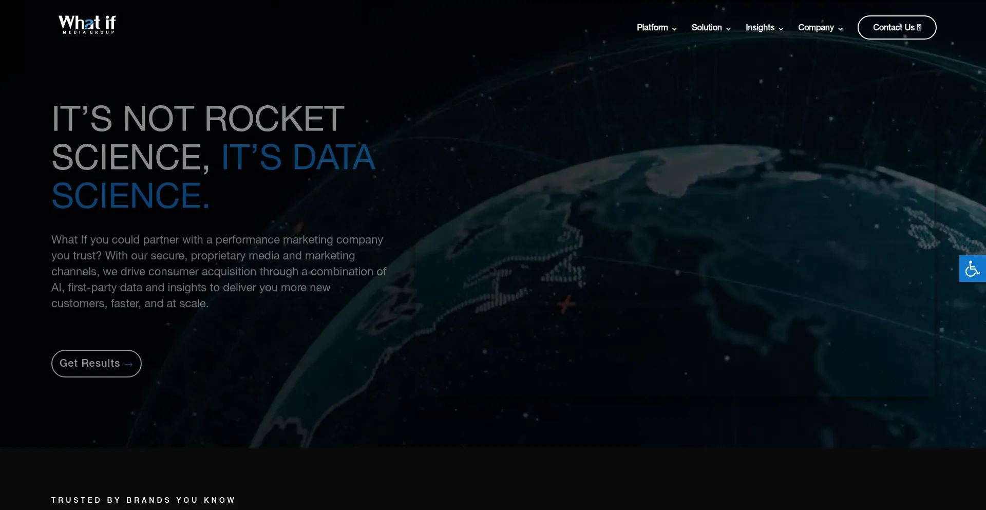 Website screenshot of Whatifmediagroup.com