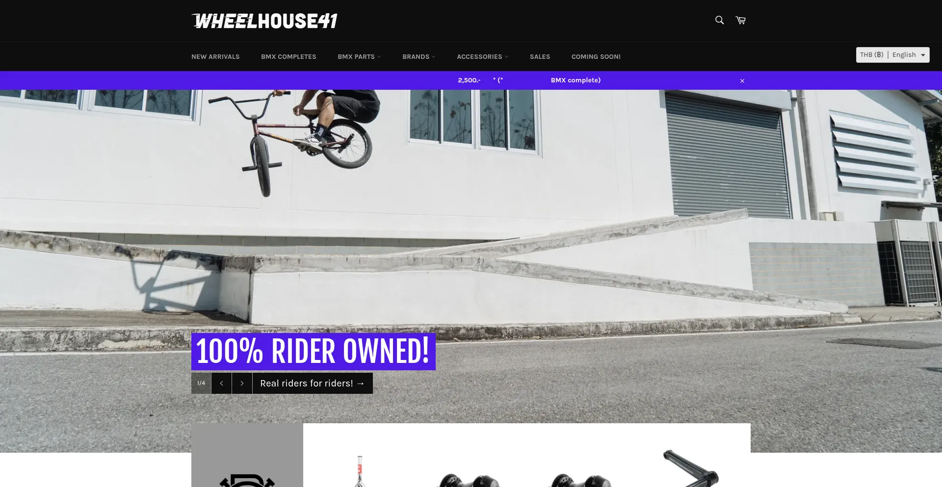Website screenshot of Wheelhouse41.com