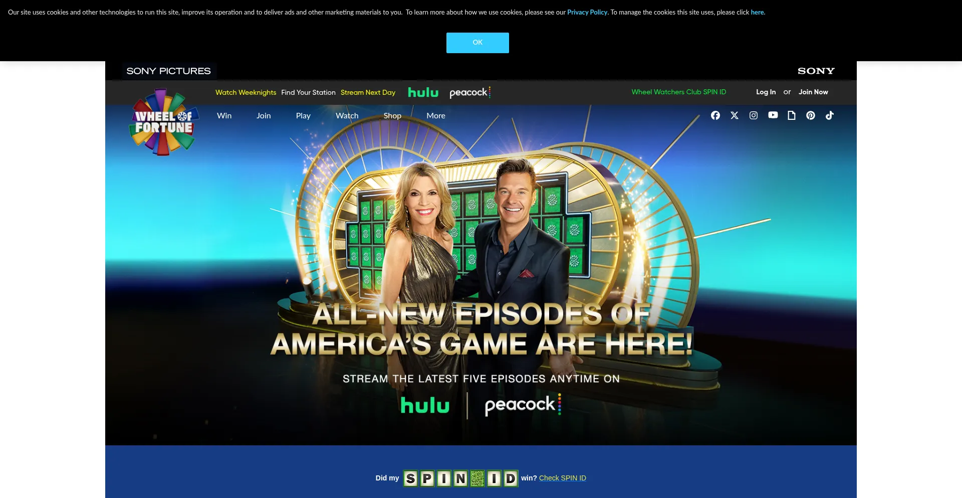 Wheeloffortune.com Screenshot