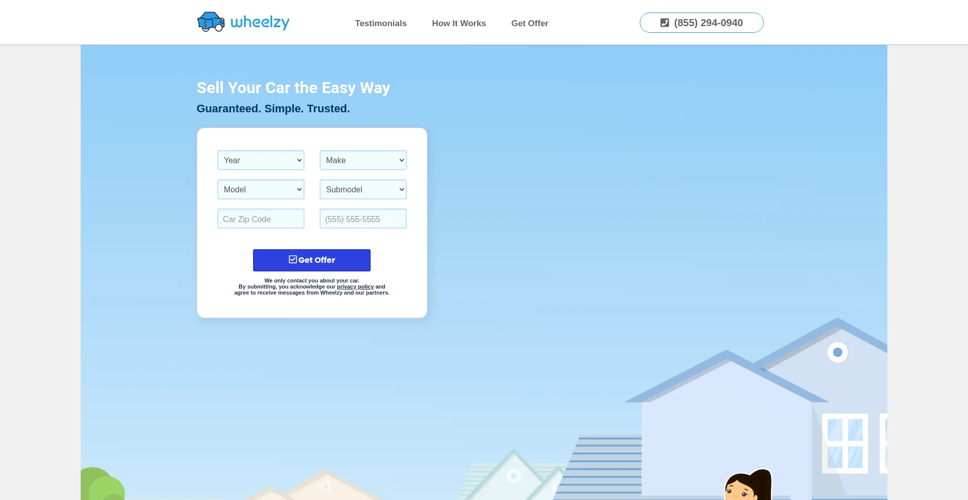 Wheelzy.com Screenshot