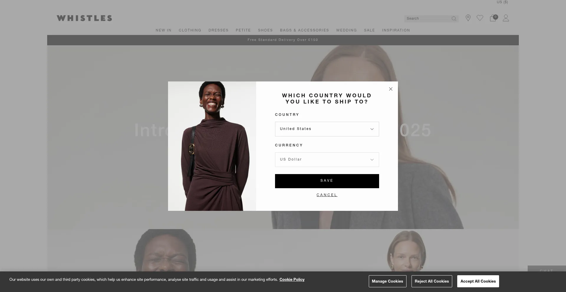 Whistles.com Screenshot