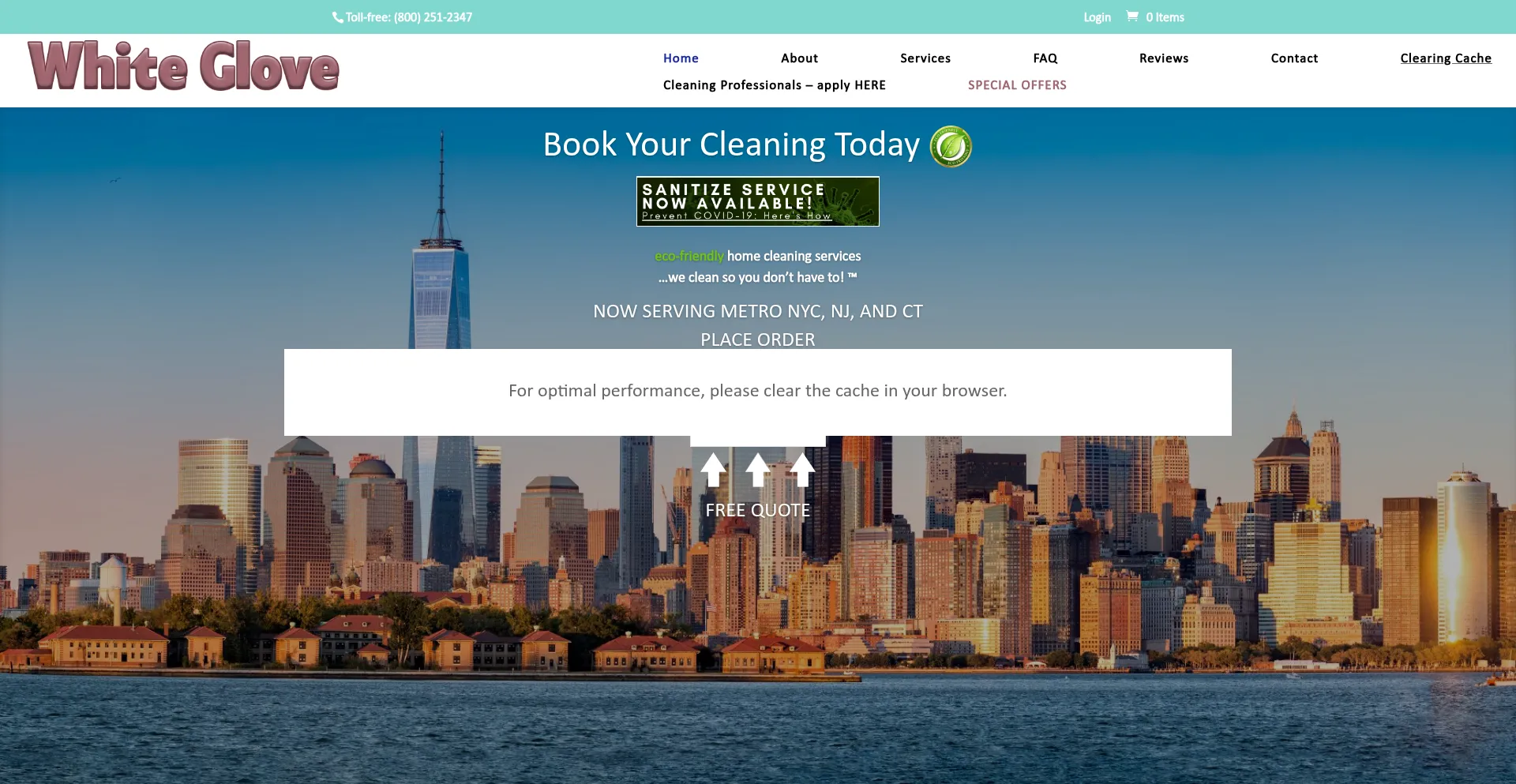 Whiteglove4u.com Screenshot