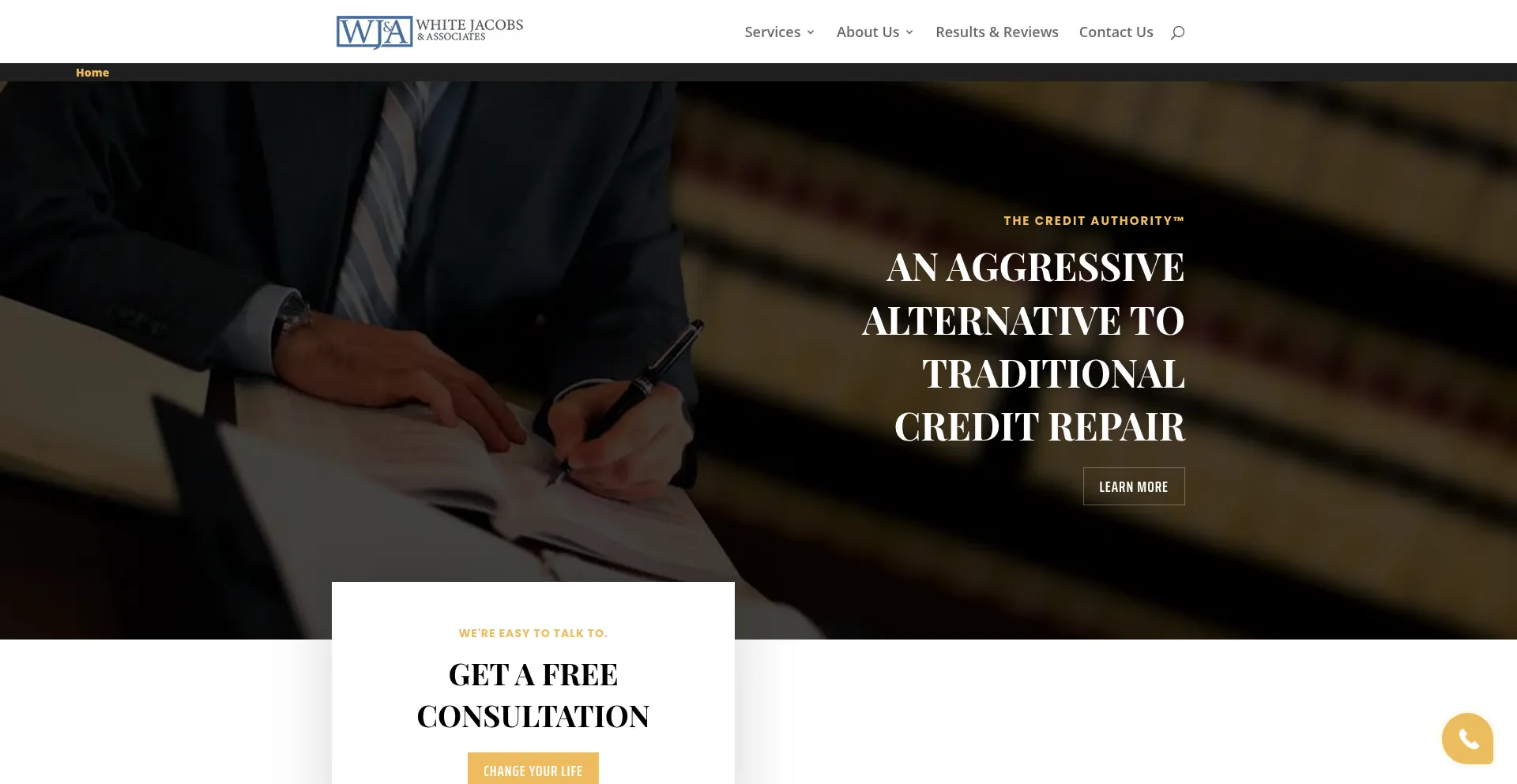 Website screenshot of Whitejacobs.com